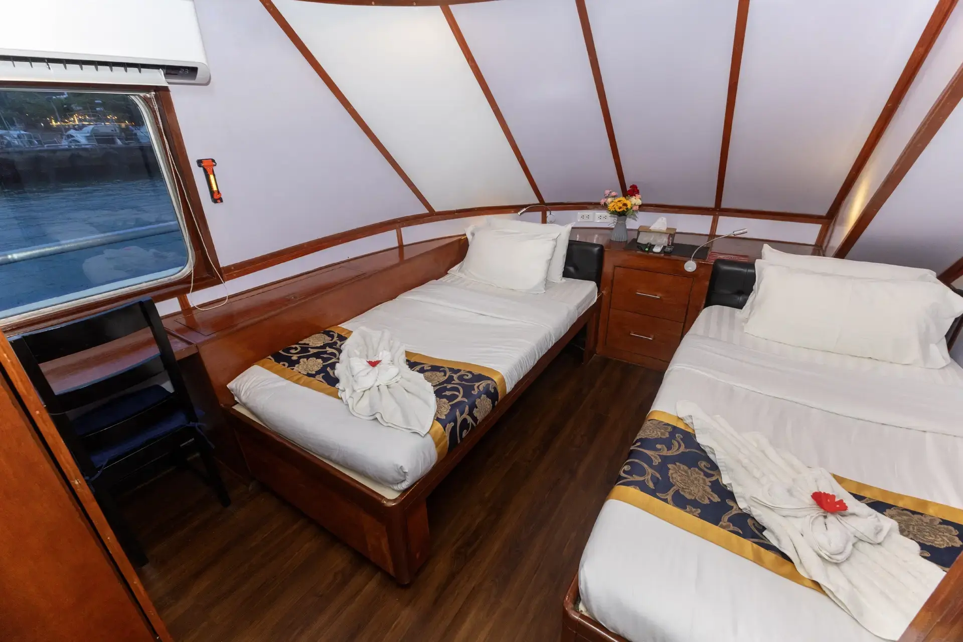 Premium deluxe main deck cabin on board Atlantis Infiniti liveaboard in the Philippines