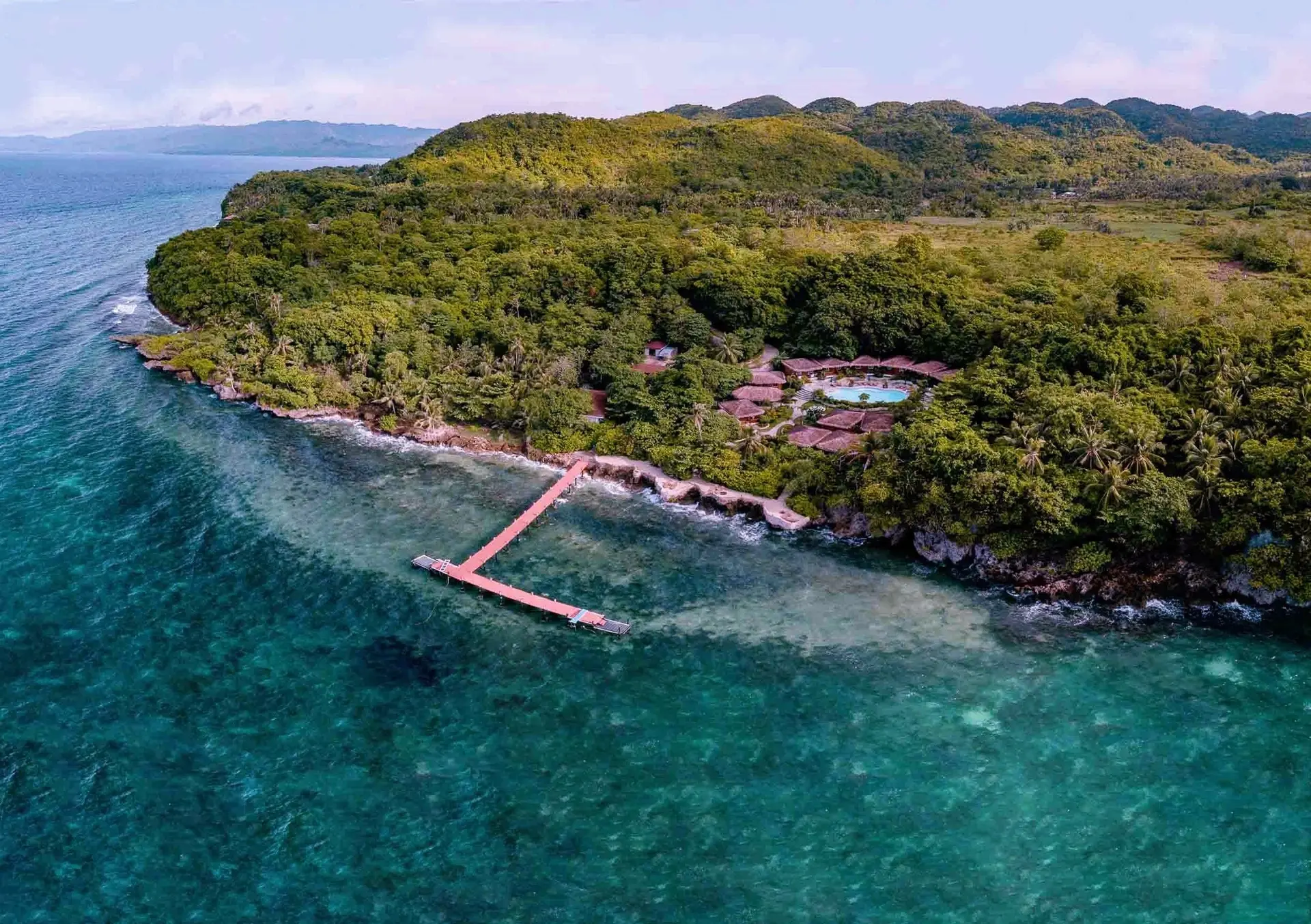 Aerial of Magic Oceans Resort in Bohol, the Philippines