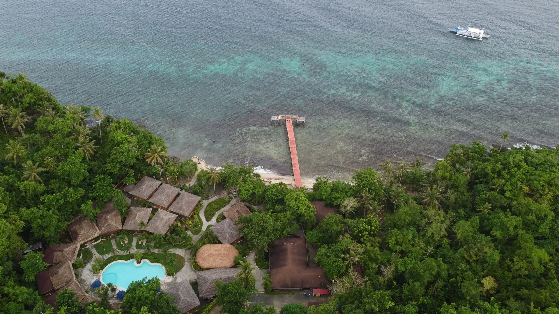 Aerial of Magic Oceans Resort in Bohol, the Philippines