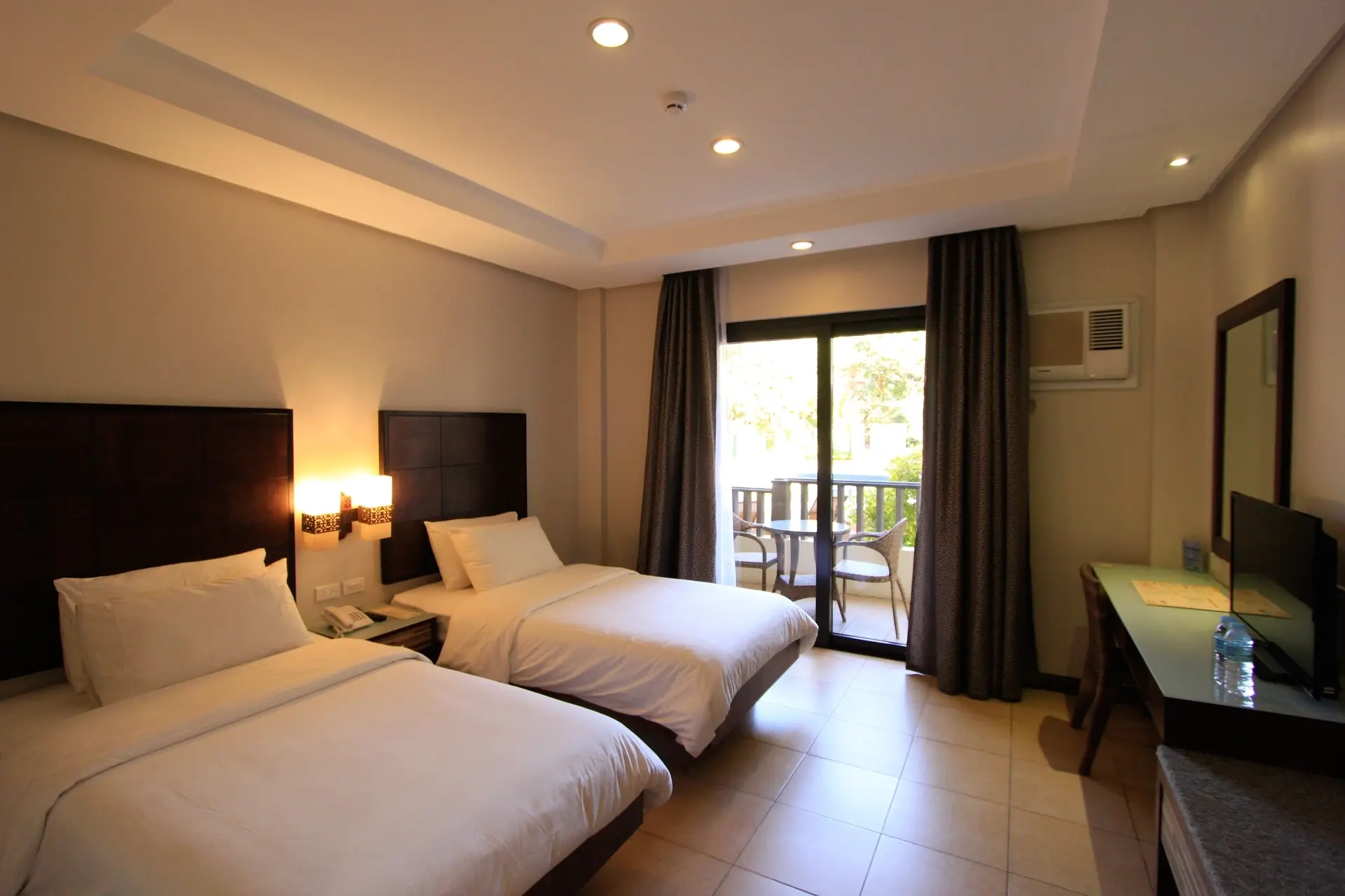 Twin bedroom at Westown Lagoon in Coron, the Philippines