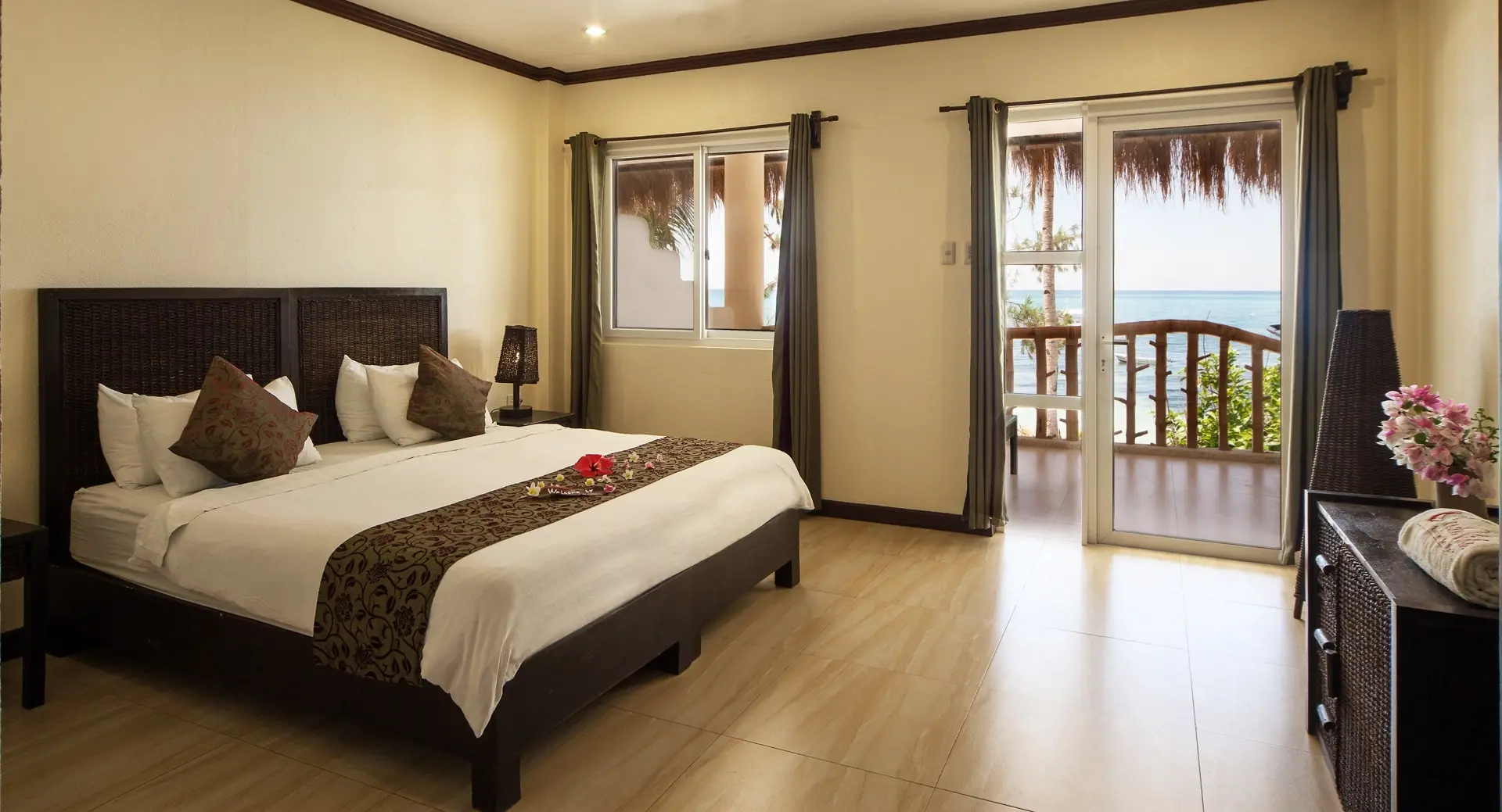 Bedroom at Ocean Vida Resort in Malapascua, the Philippines