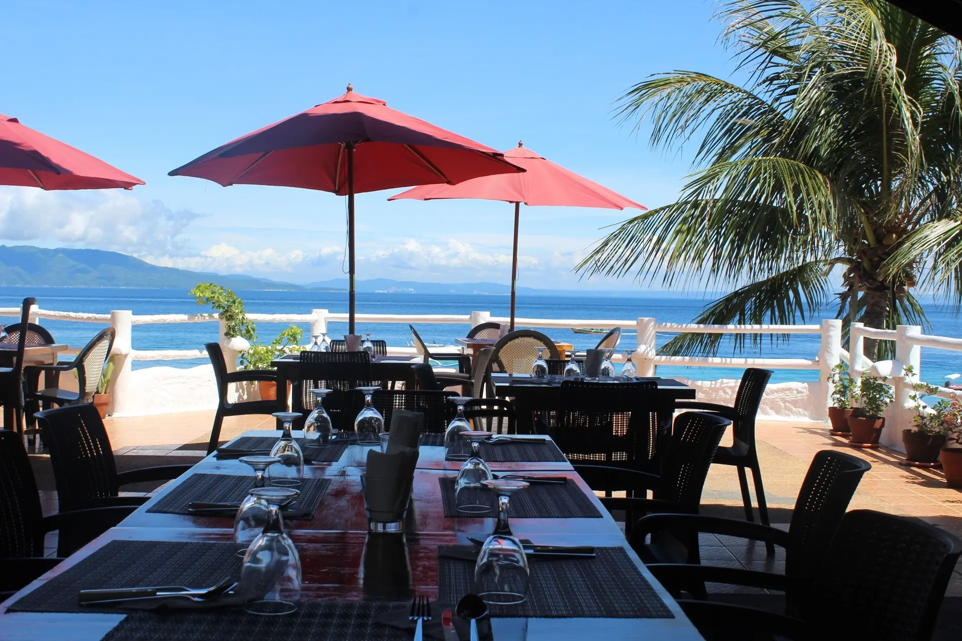 Restaurant at Scandi Divers Resort in Puerto Galera, the Philippines