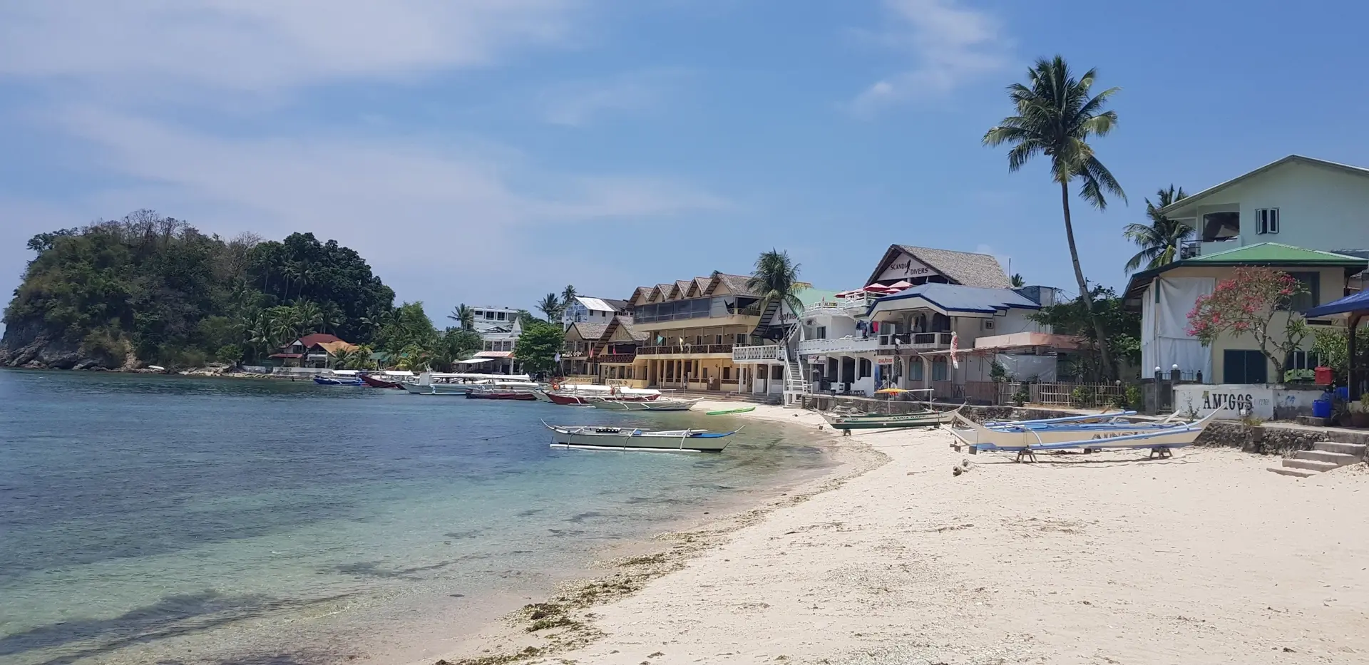 Beach at Scandi Divers Resort in Puerto Galera, the Philippines