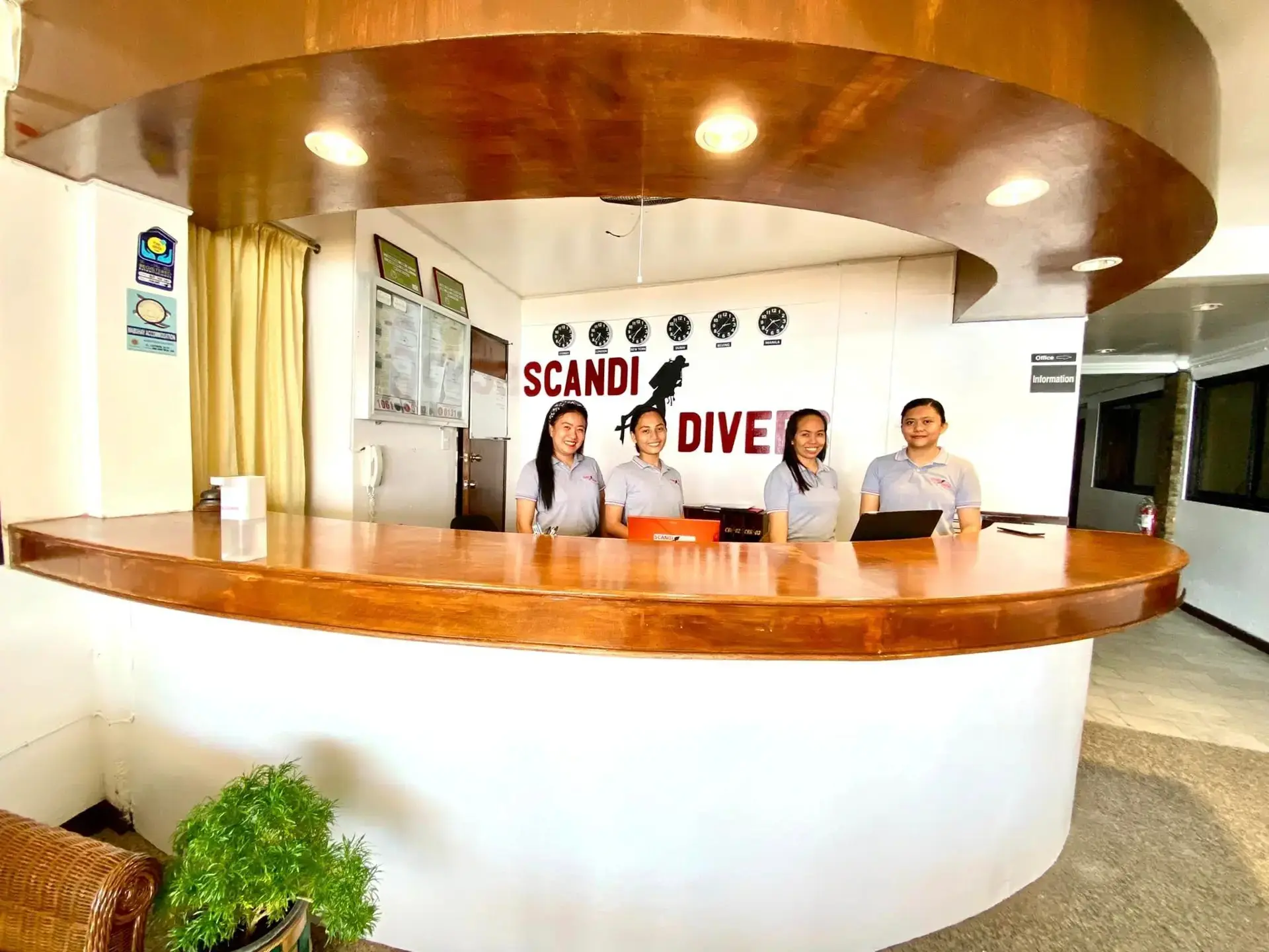 Reception at Scandi Divers Resort, Philippines