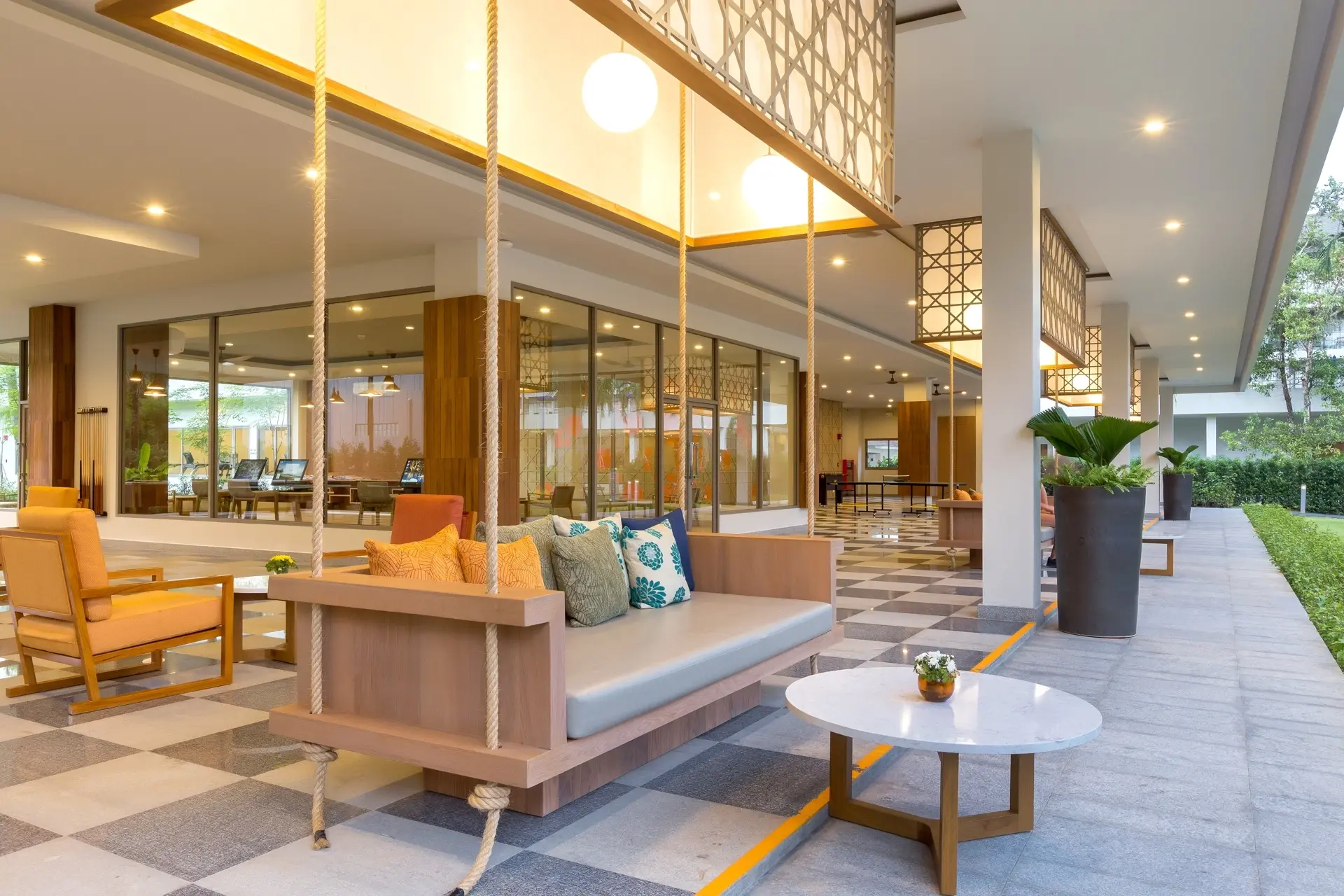 Common area at X10 Resort in Khao Lak, Thailand