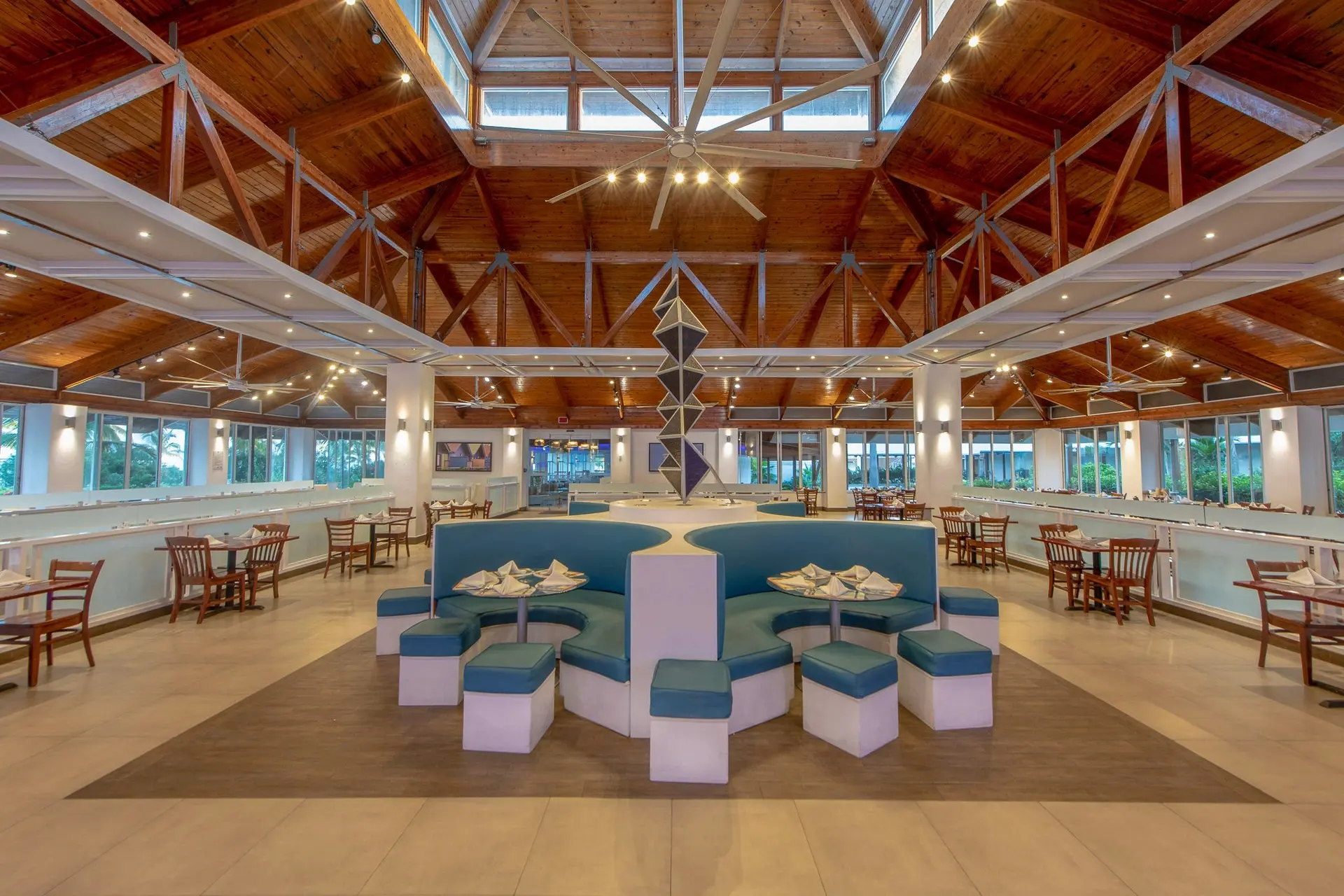 Lounge at Viva Fortuna Beach resort in Grand Bahama, the Bahamas