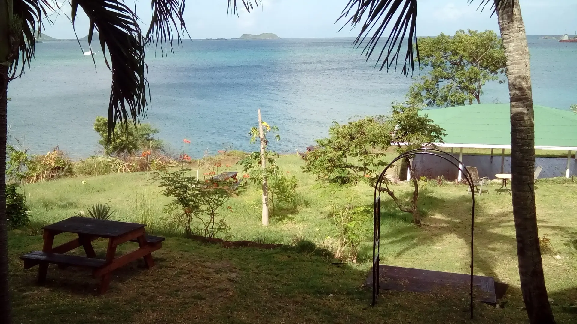 Gardens at Green Roof Inn in the Caribbean island of Carriacou