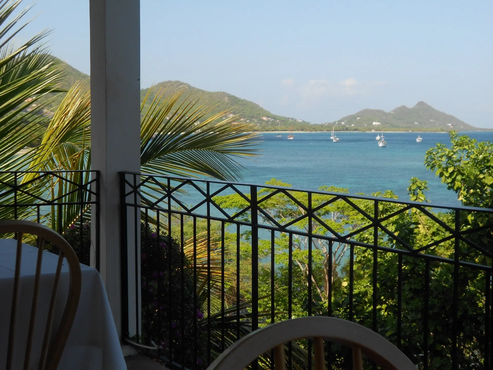 View from Green Roof Inn in the Caribbean island of Carriacou