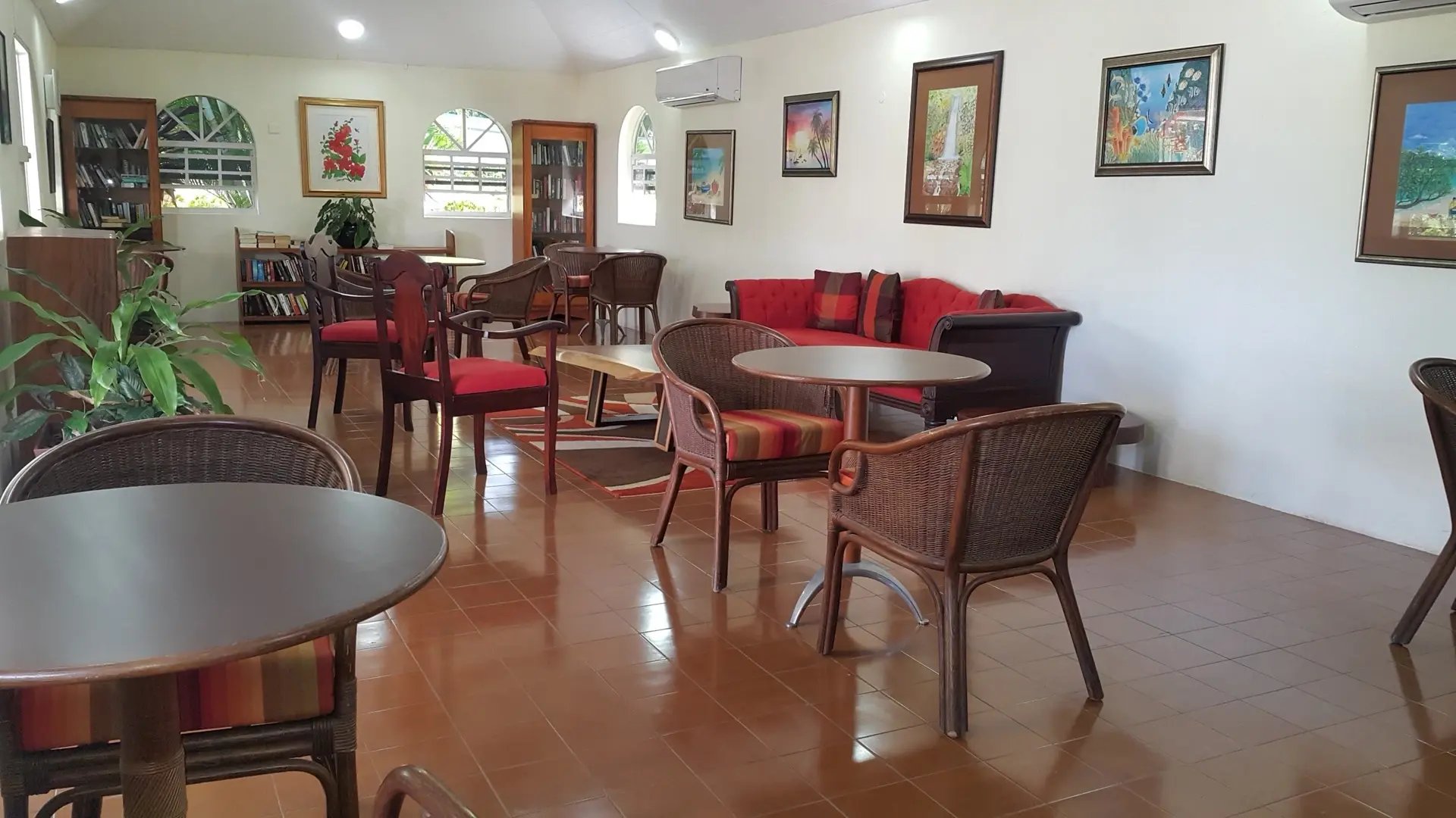 Dining area at Blue Horizons Garden Resort in Grenada