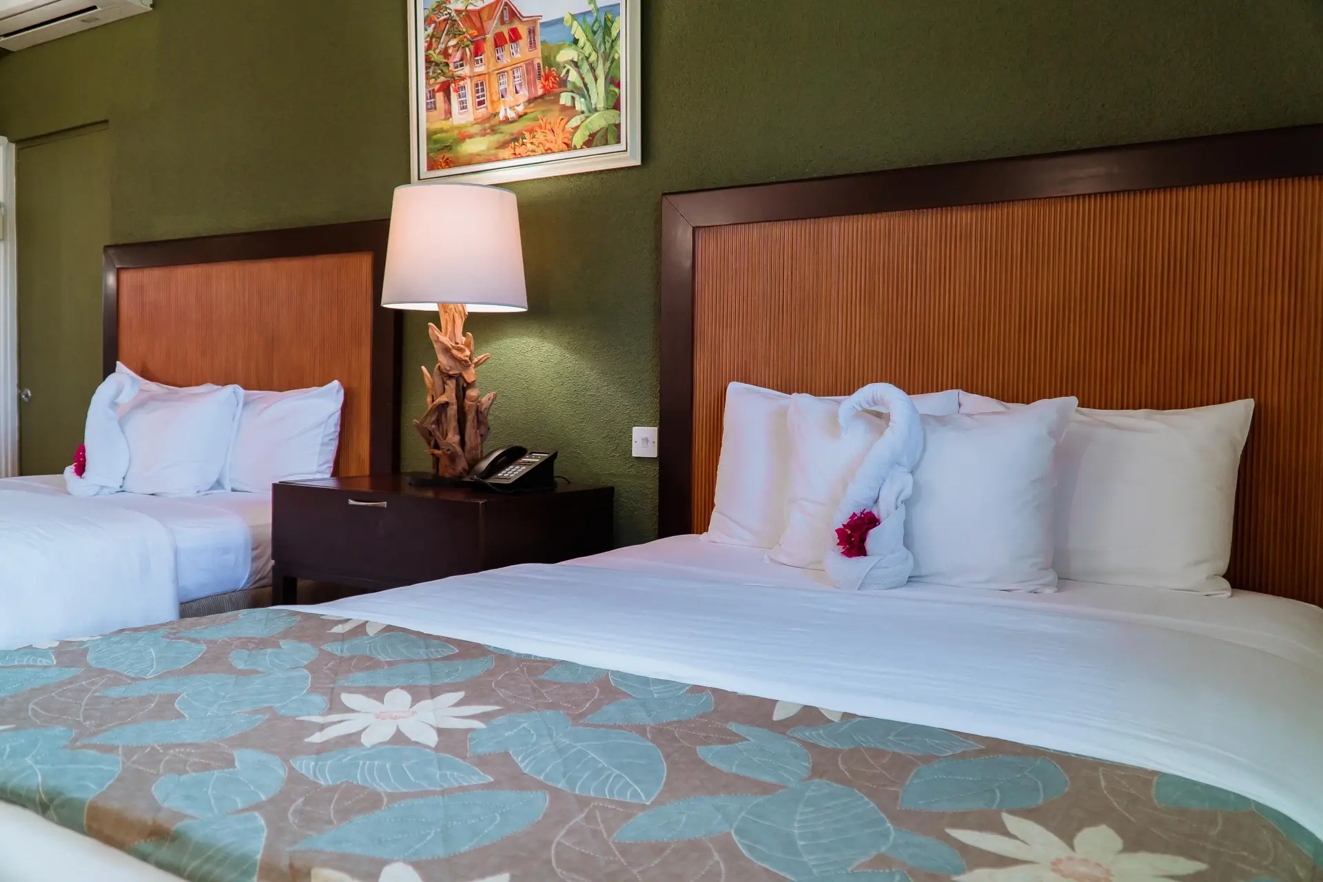 Twin bedroom at Blue Horizons Garden Resort in Grenada