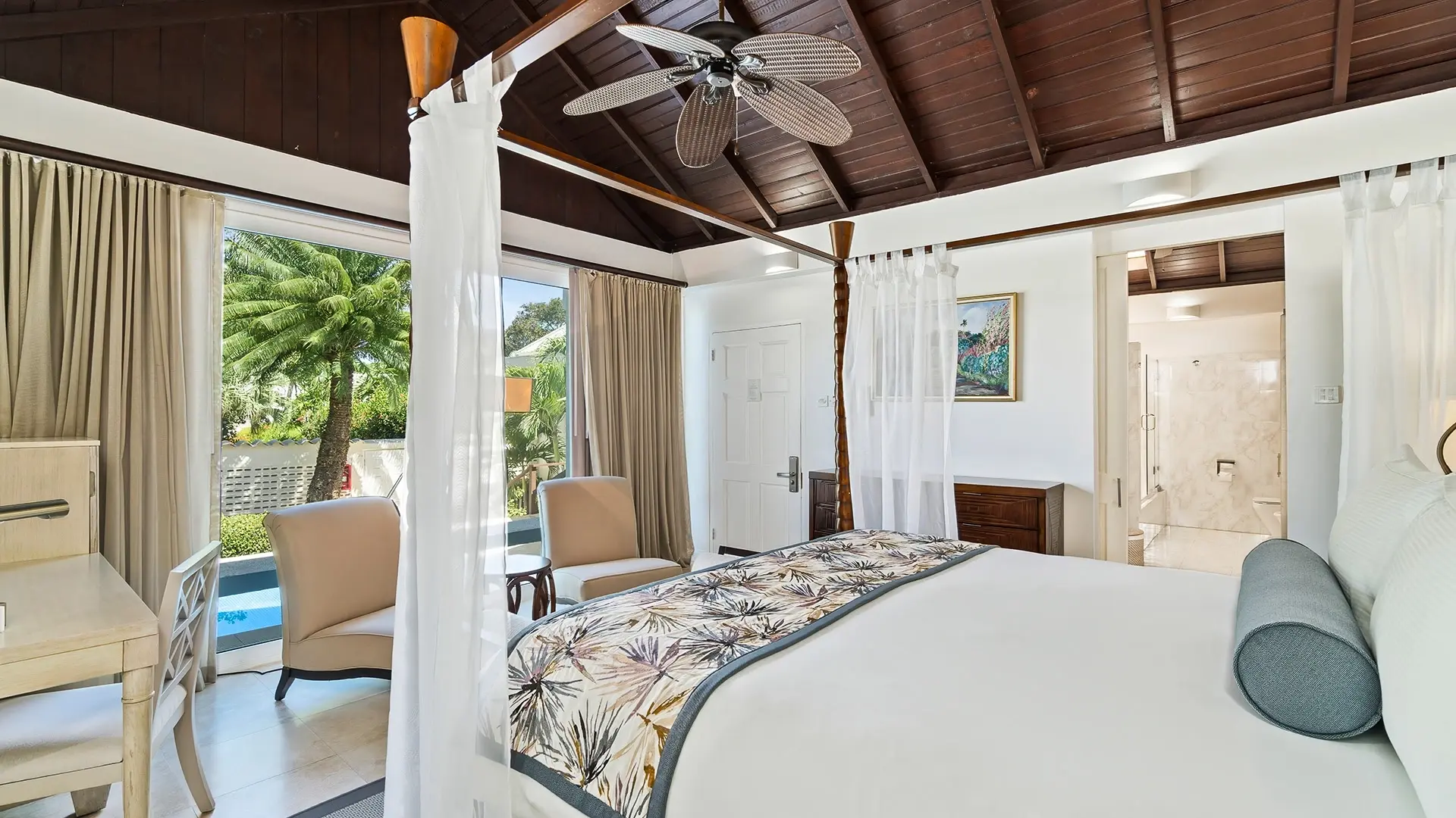 Luxury almond pool suite at Spice Island Beach Resort in Grenada
