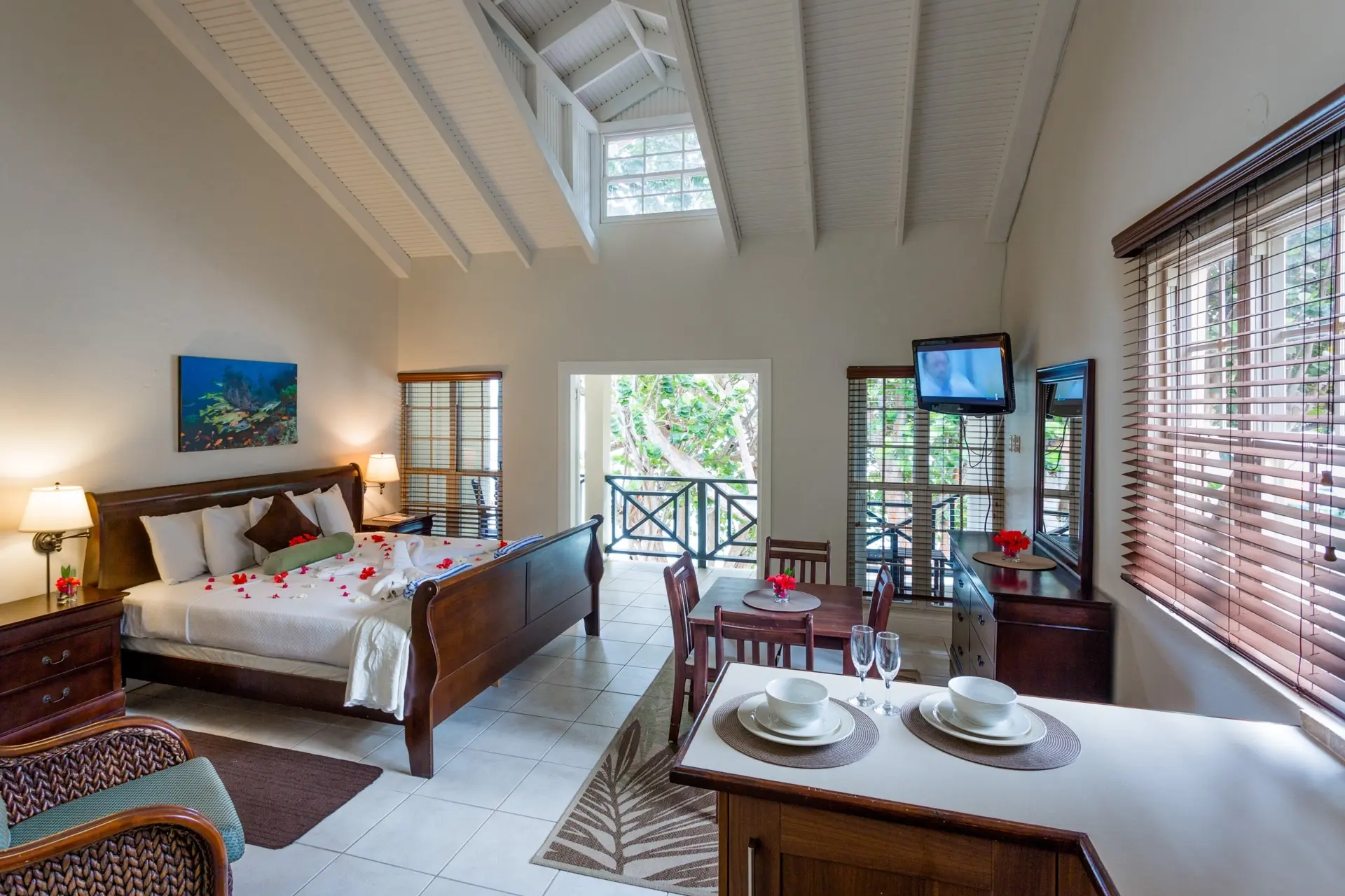 Beachfront suite at Blue Waters Inn in Speyside, Tobago