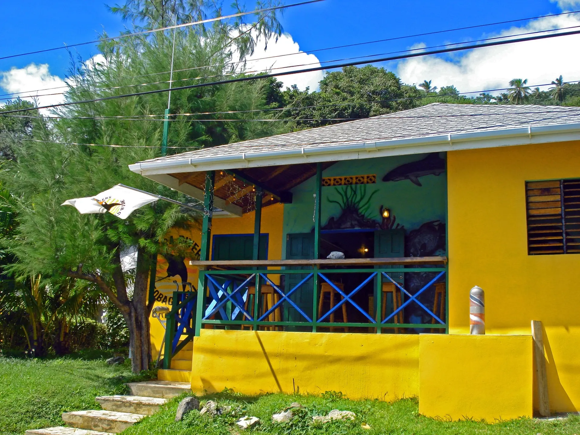 Dive centre near Nabucco's Resort Speyside Inn in Tobago, the Caribbean