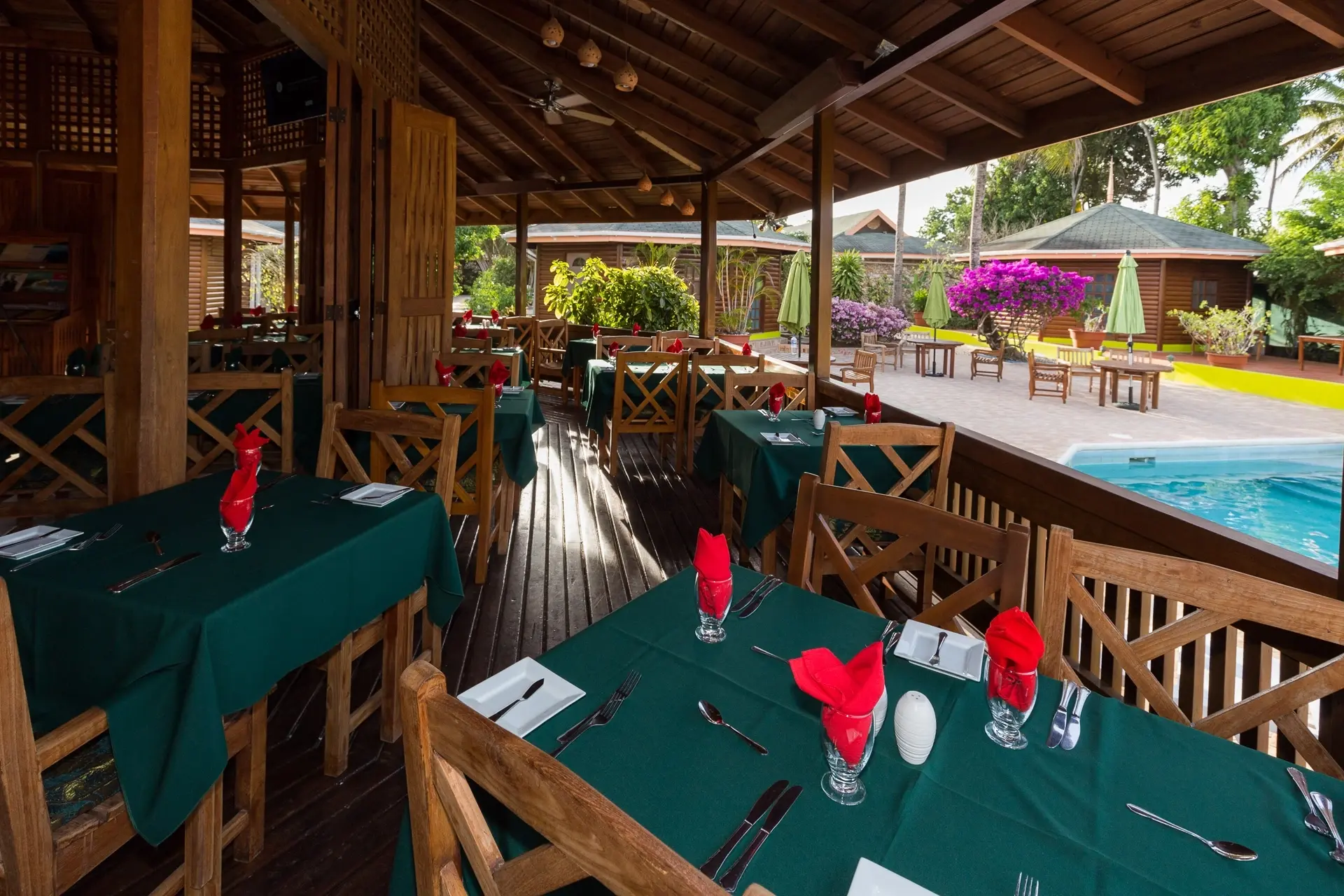 Restaurant at Shepherds Inn in Tobago