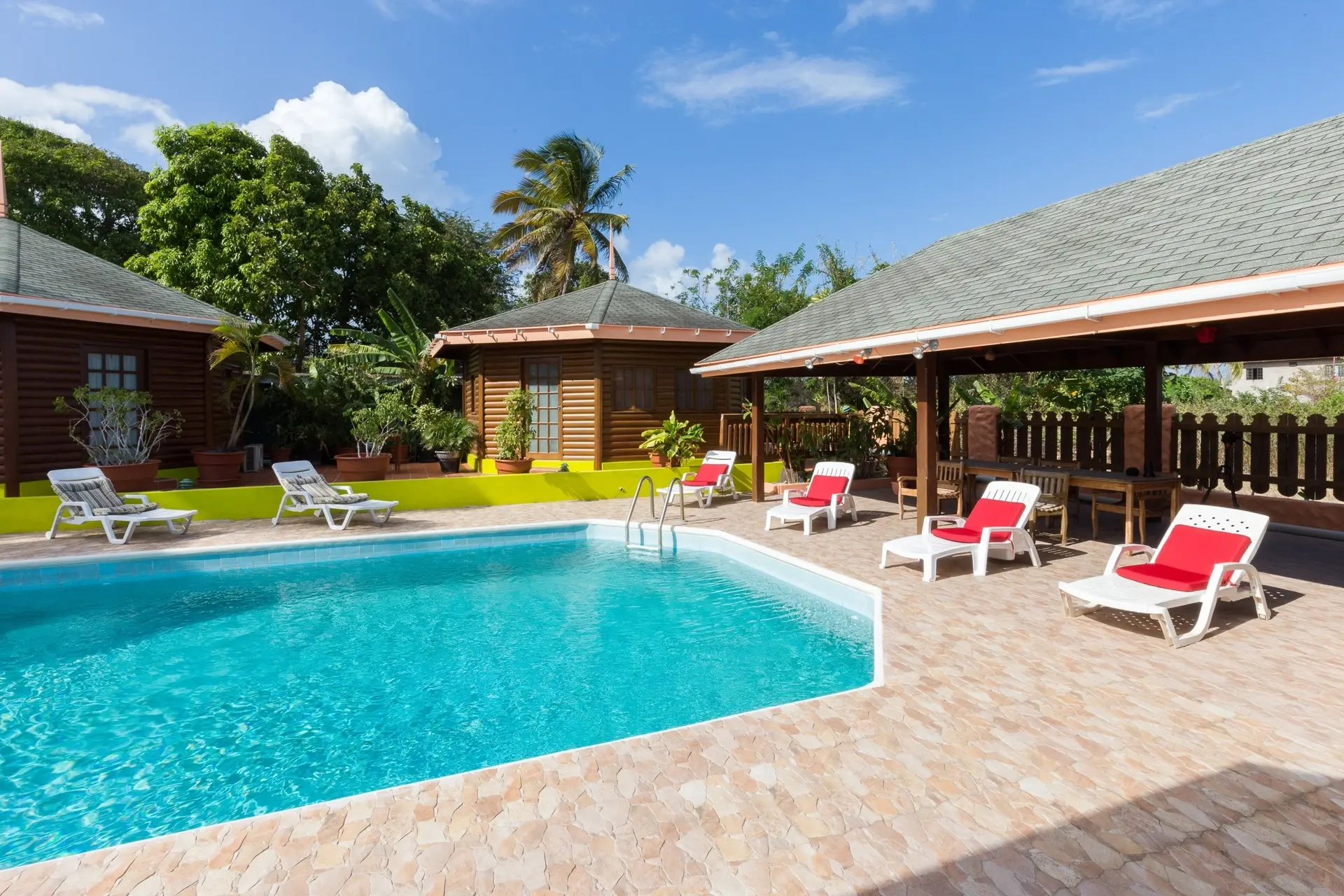 Swimming pool at Shepherds Inn in Tobago