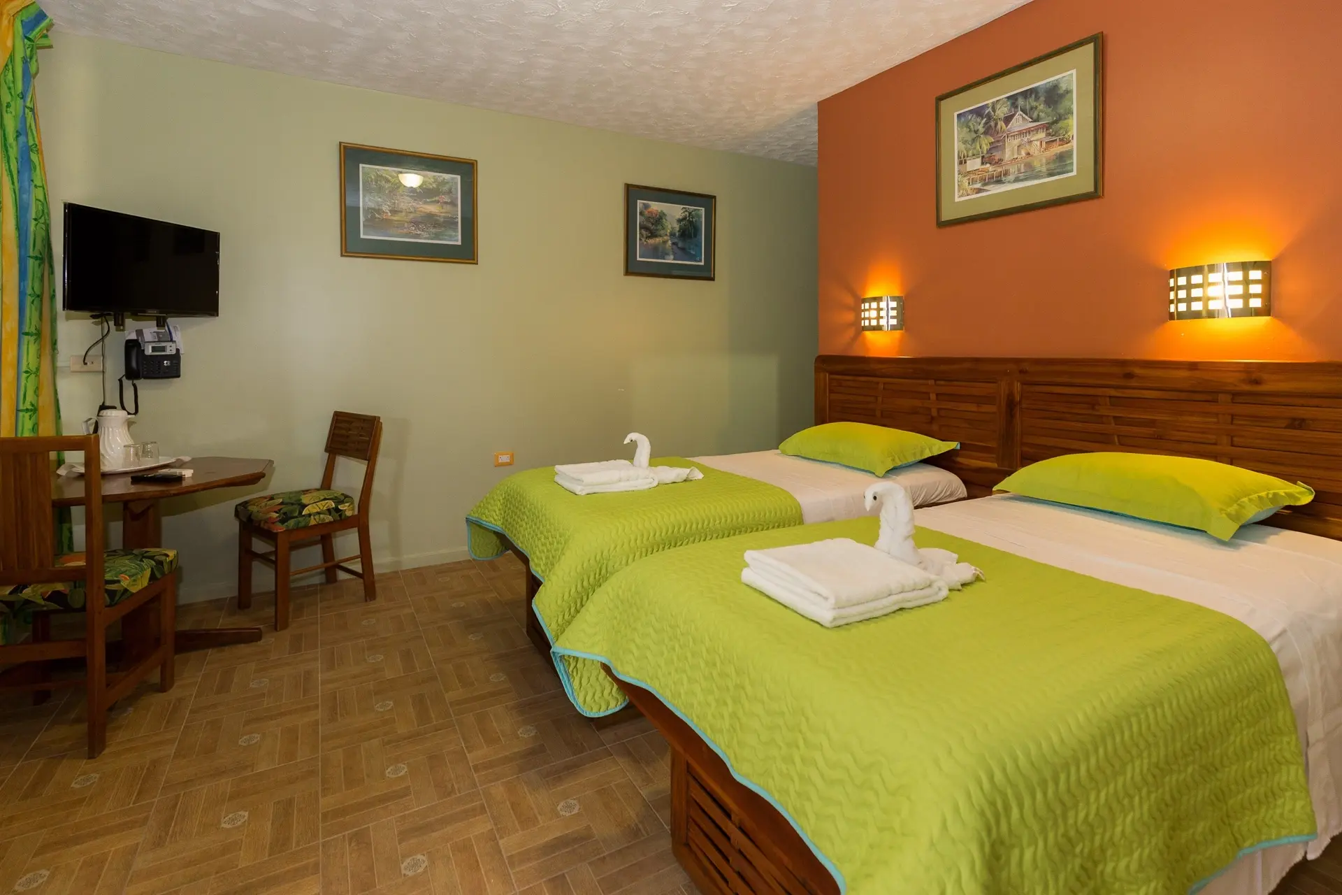 Twin bedroom at Shepherds Inn in Tobago