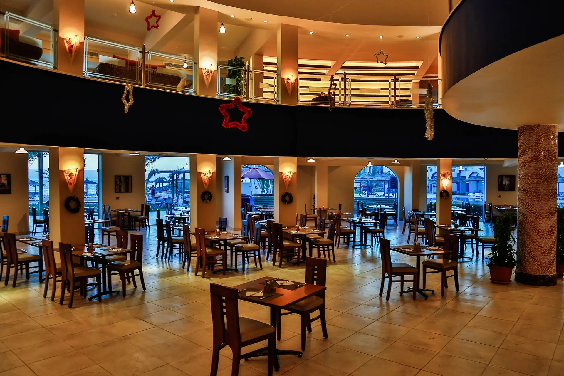 Restaurant at Coral Sun Beach Resort in Egypt