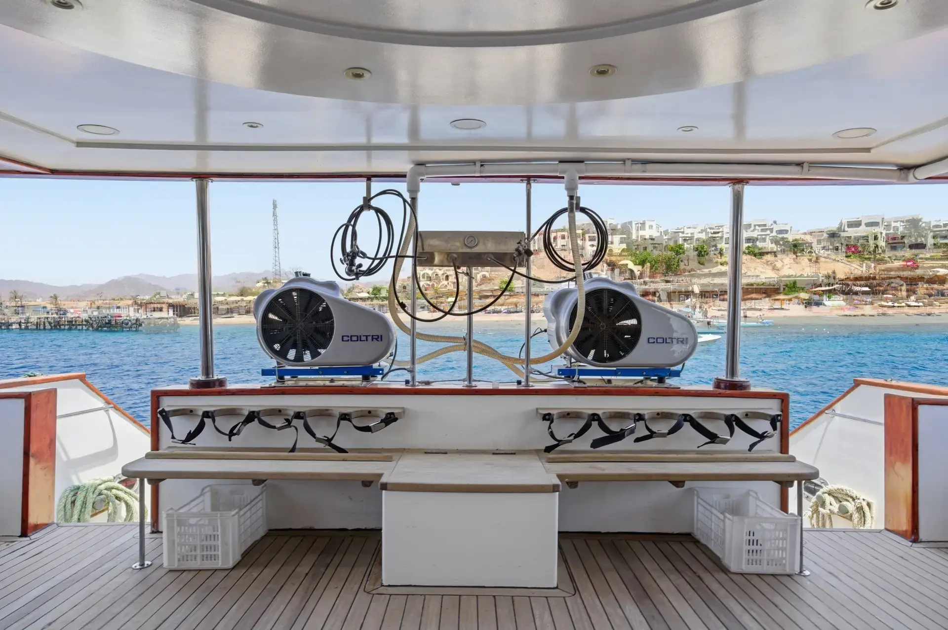 Air compressors on Freedom IV, Red Sea