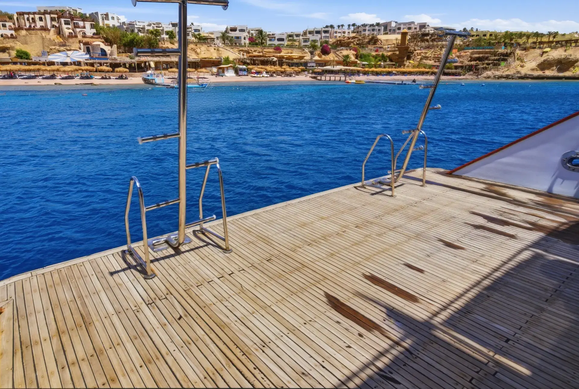 The dive deck on Freedom IV, Red Sea