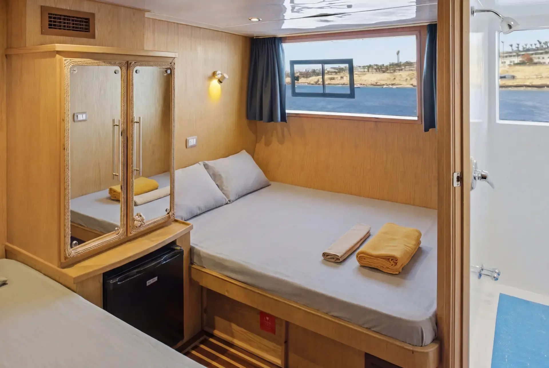 Twin cabin on Freedom IV, Red Sea