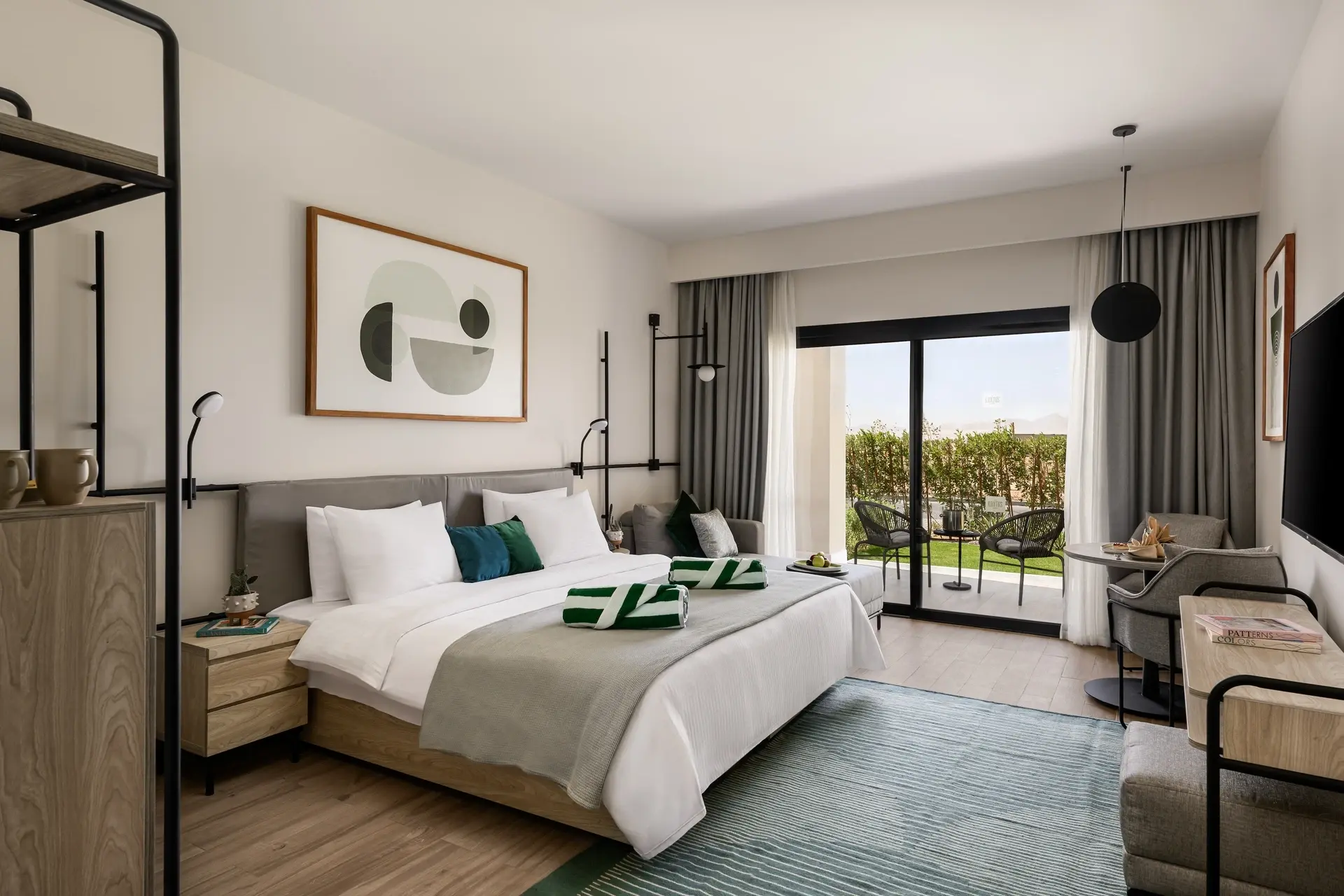 A Garden View room at The Kaktus Hotel Soma Bay, Egypt.
