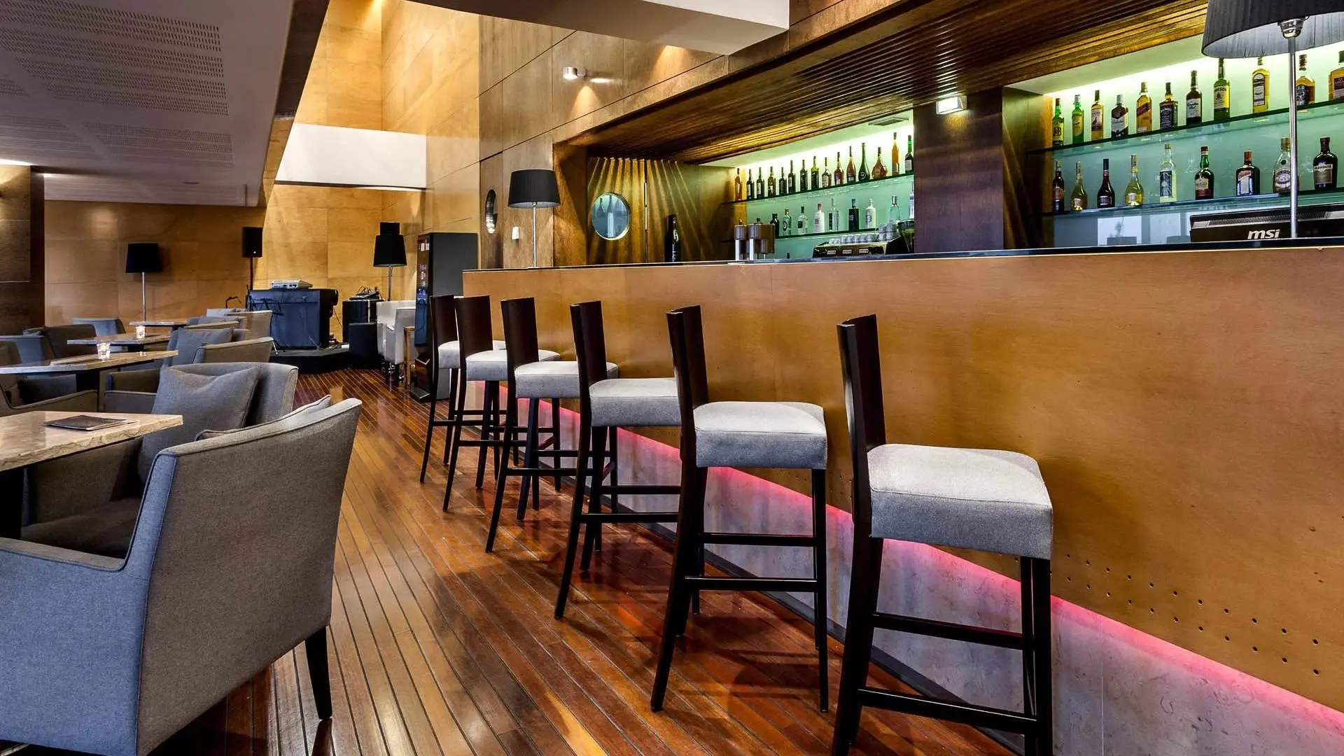 Bar at Hotel Marina Atlantico in Ponta Delgada, Sao Miguel, the Azores