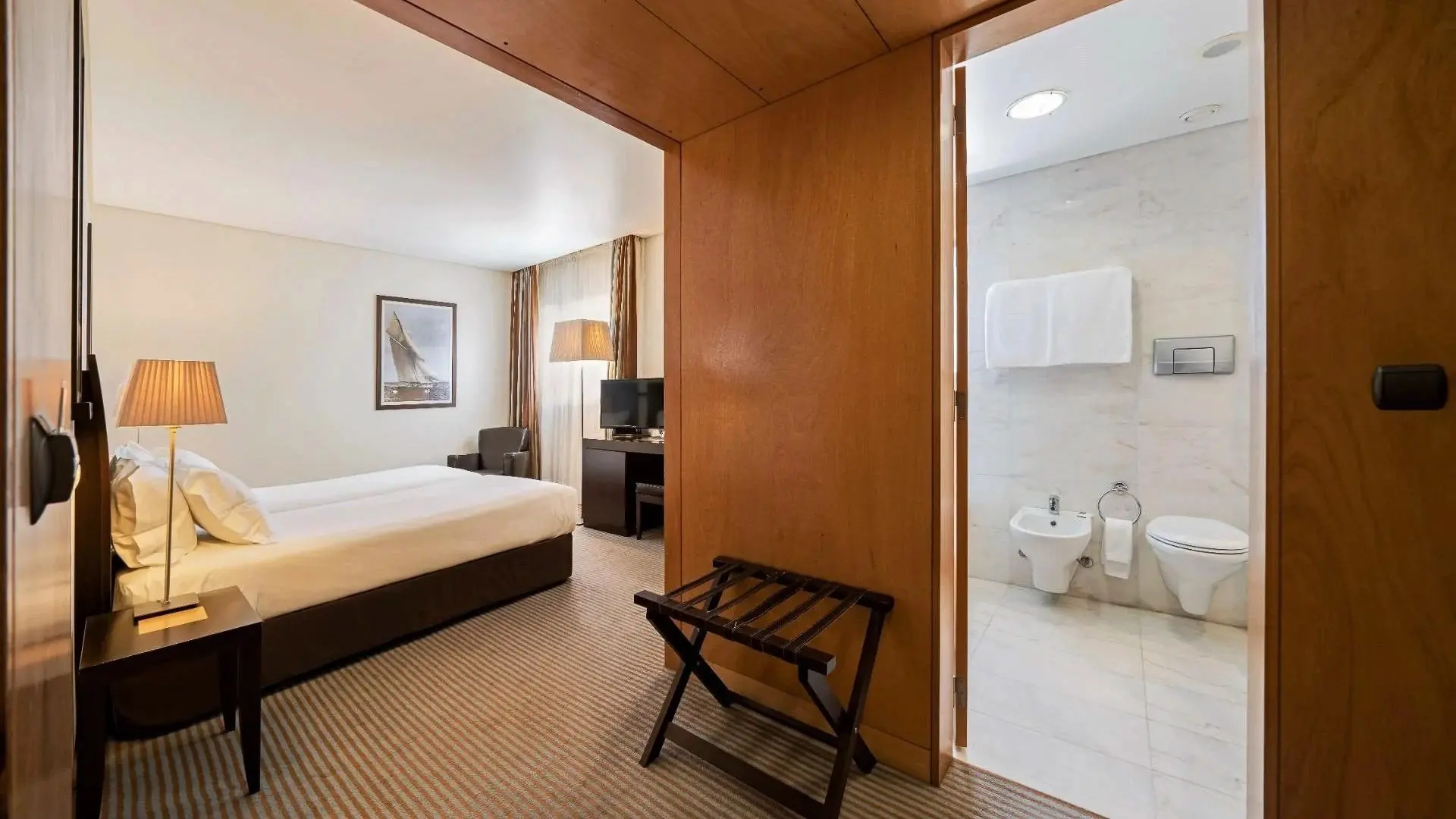 Bedroom at Hotel Marina Atlantico in Ponta Delgada, Sao Miguel, the Azores