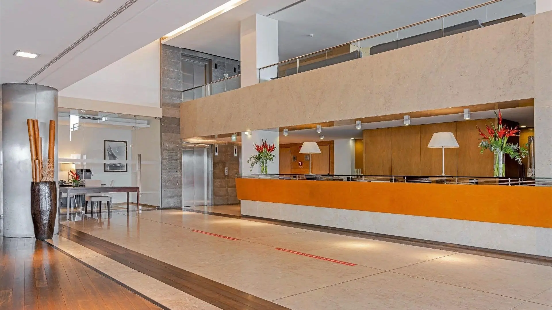 Lobby at Hotel Marina Atlantico in Ponta Delgada, Sao Miguel, the Azores