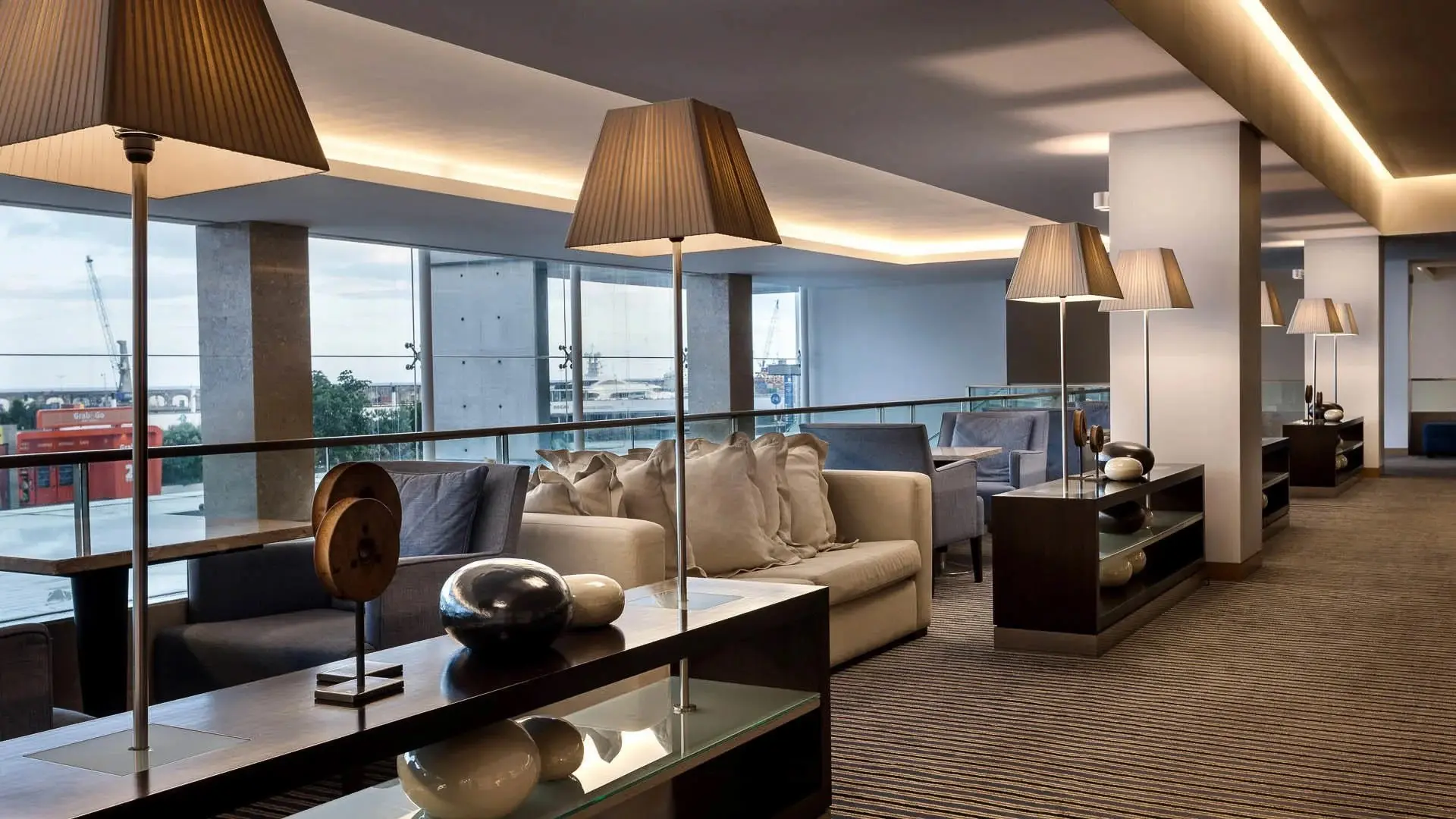 Mezzanine at Hotel Marina Atlantico in Ponta Delgada, Sao Miguel, the Azores