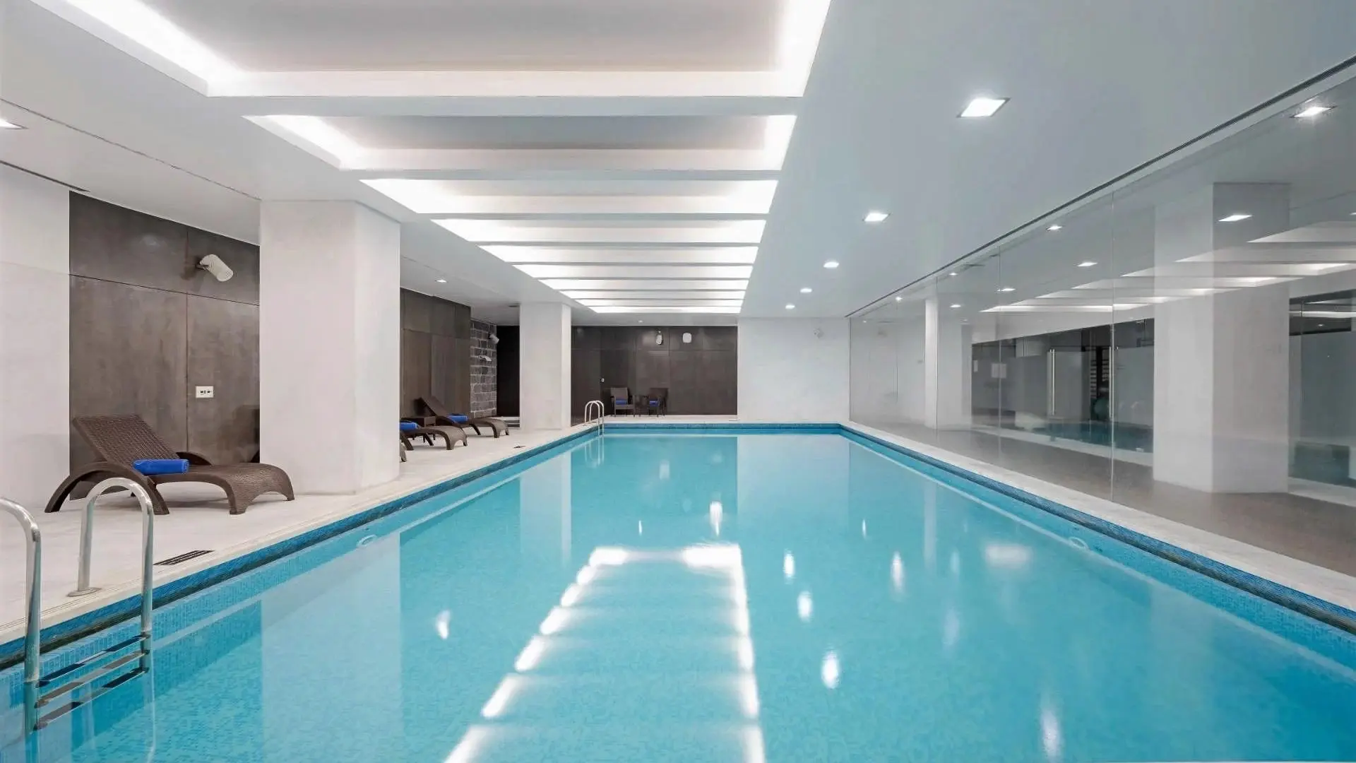 Swimming pool at Hotel Marina Atlantico in Ponta Delgada, Sao Miguel, the Azores
