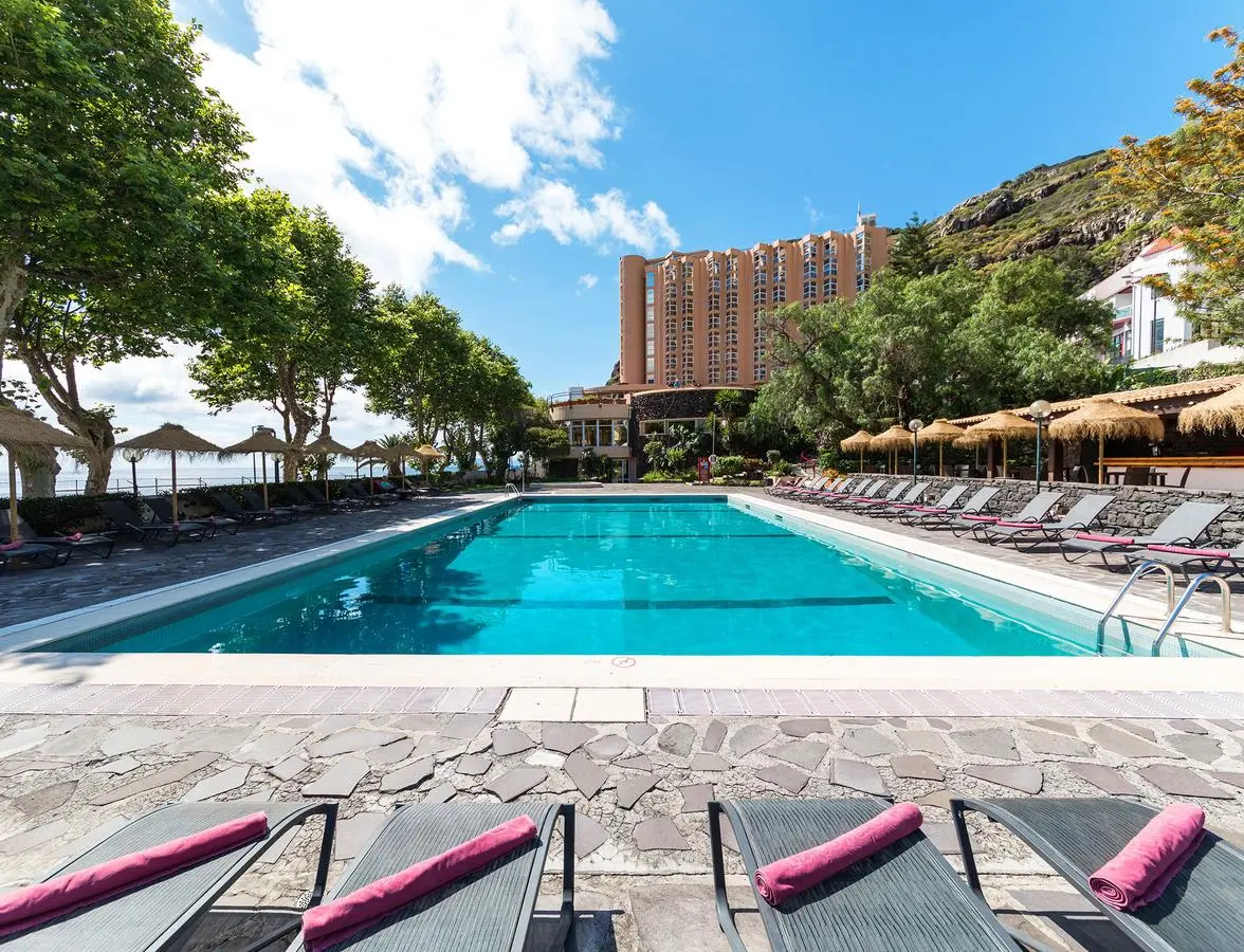 Swimming pool at Hotel Dom Pedro in Madeira