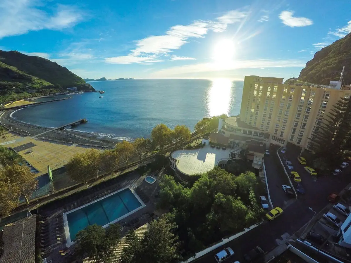 Aerial of Hotel Dom Pedro in Madeira