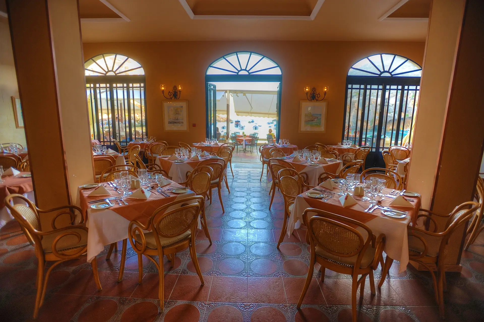 Restaurant at St Patrick's hotel in Gozo
