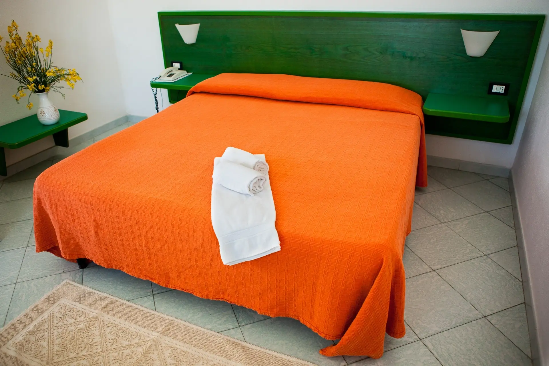 Bedroom at Hotel Piccada in Sardinia