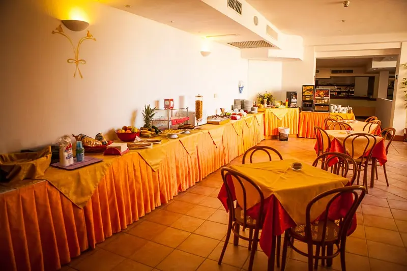 Restaurant at Hotel Piccada in Sardinia