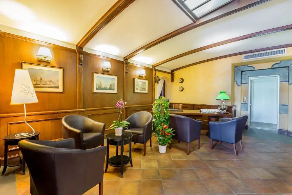 Hall at La Vecchia Fonte Hotel in Sardinia