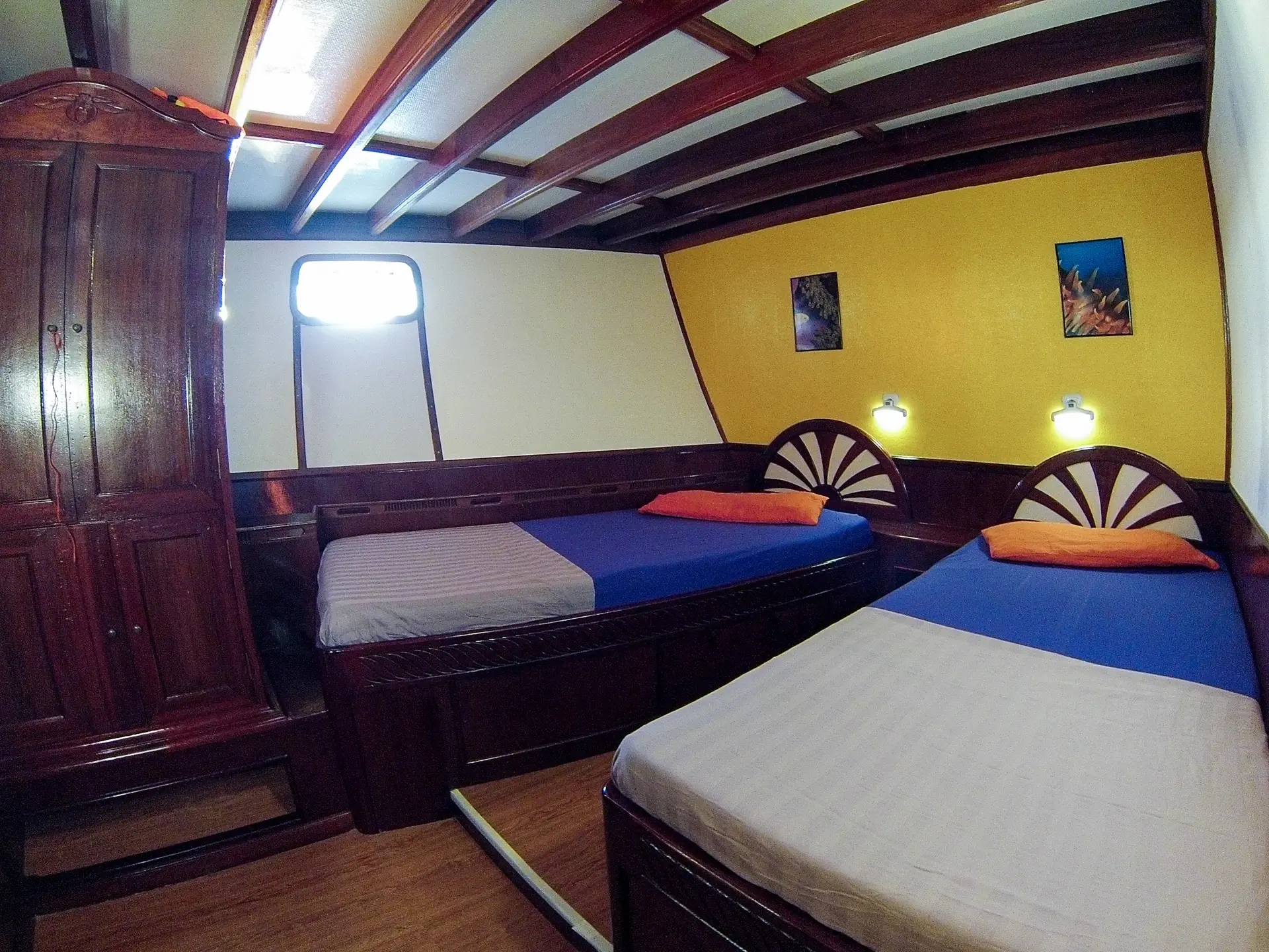 Lower deck cabin on Amba Liveaboard, Maldives