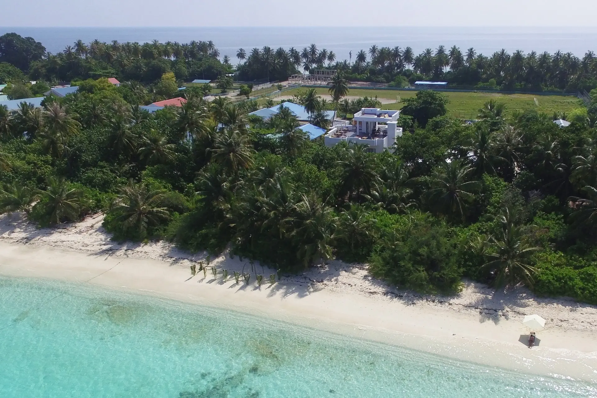 Aerial at Boutique Beach in the Maldives