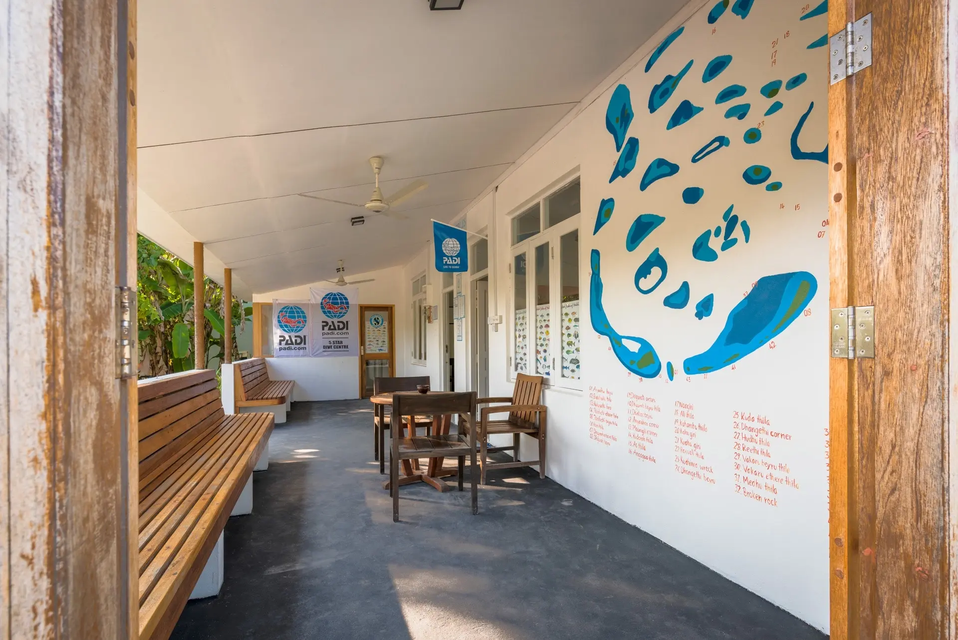 Dive centre at Boutique Beach in the Maldives