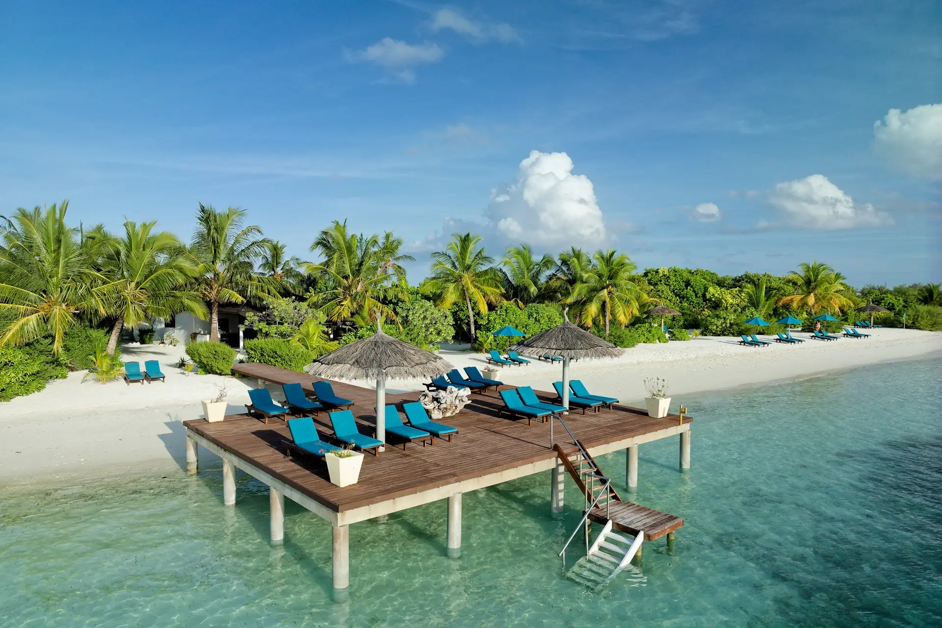 Beach bar at Canareef Resort in the Maldives