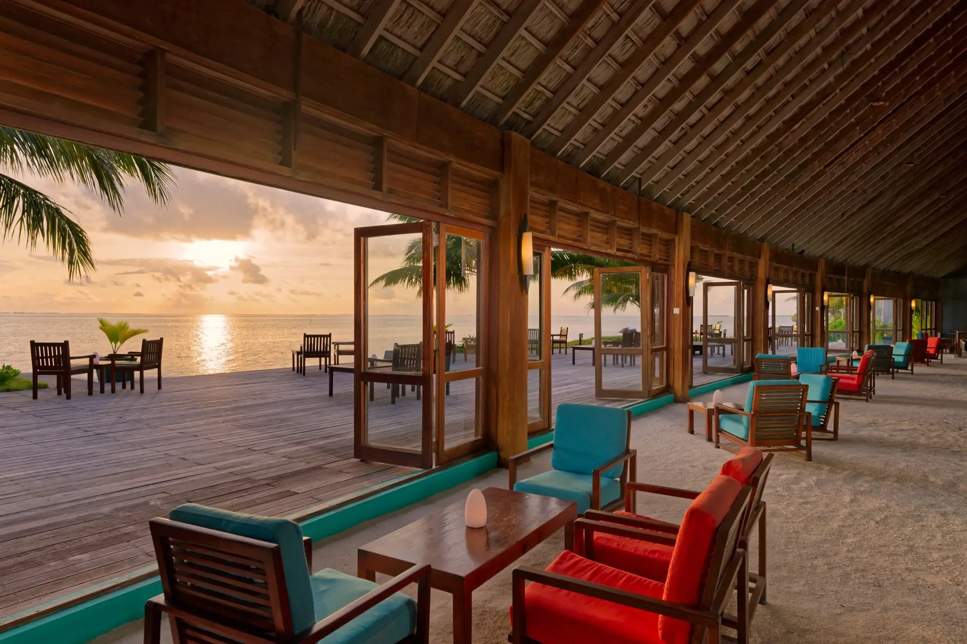 Dhoni bar at Canareef Resort in the Maldives