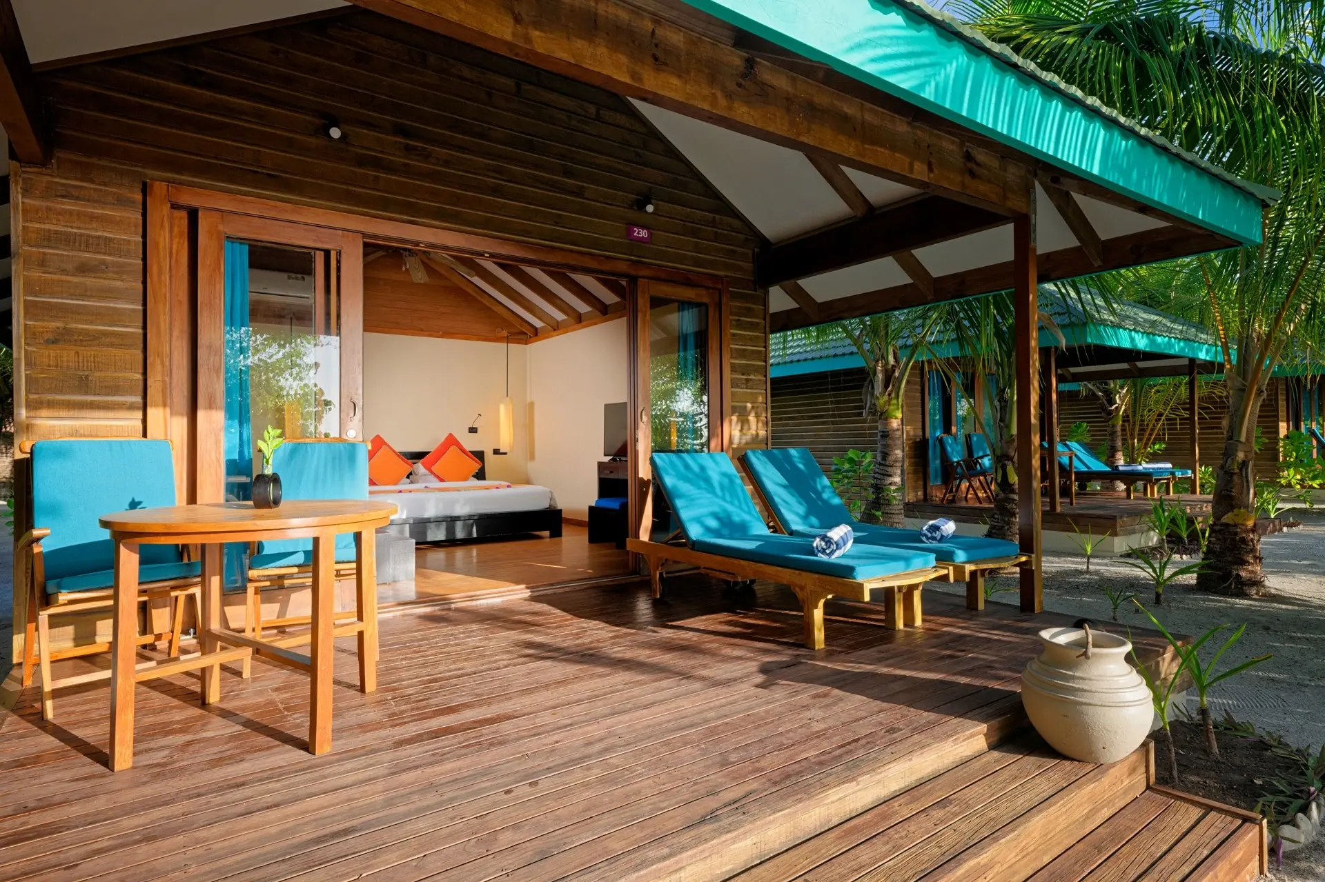 Sunrise villa at Canareef Resort in the Maldives