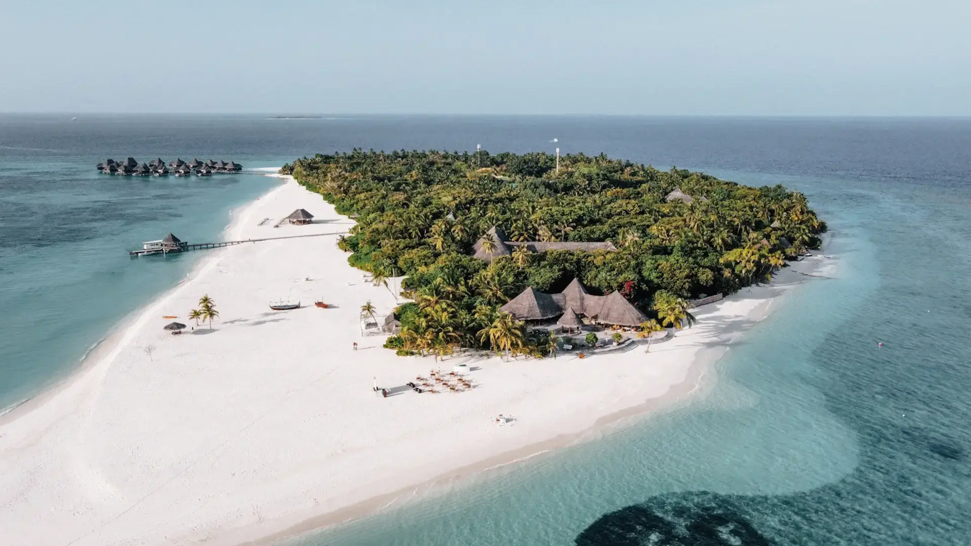 Aerial view of Coco Palm Dhuni Kolhu Resort, Maldives