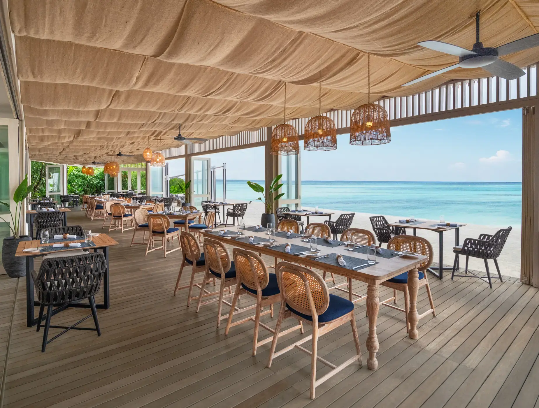 Riviera Tapas Bar at Le Meridien Maldives Resort & Spa, Maldives.