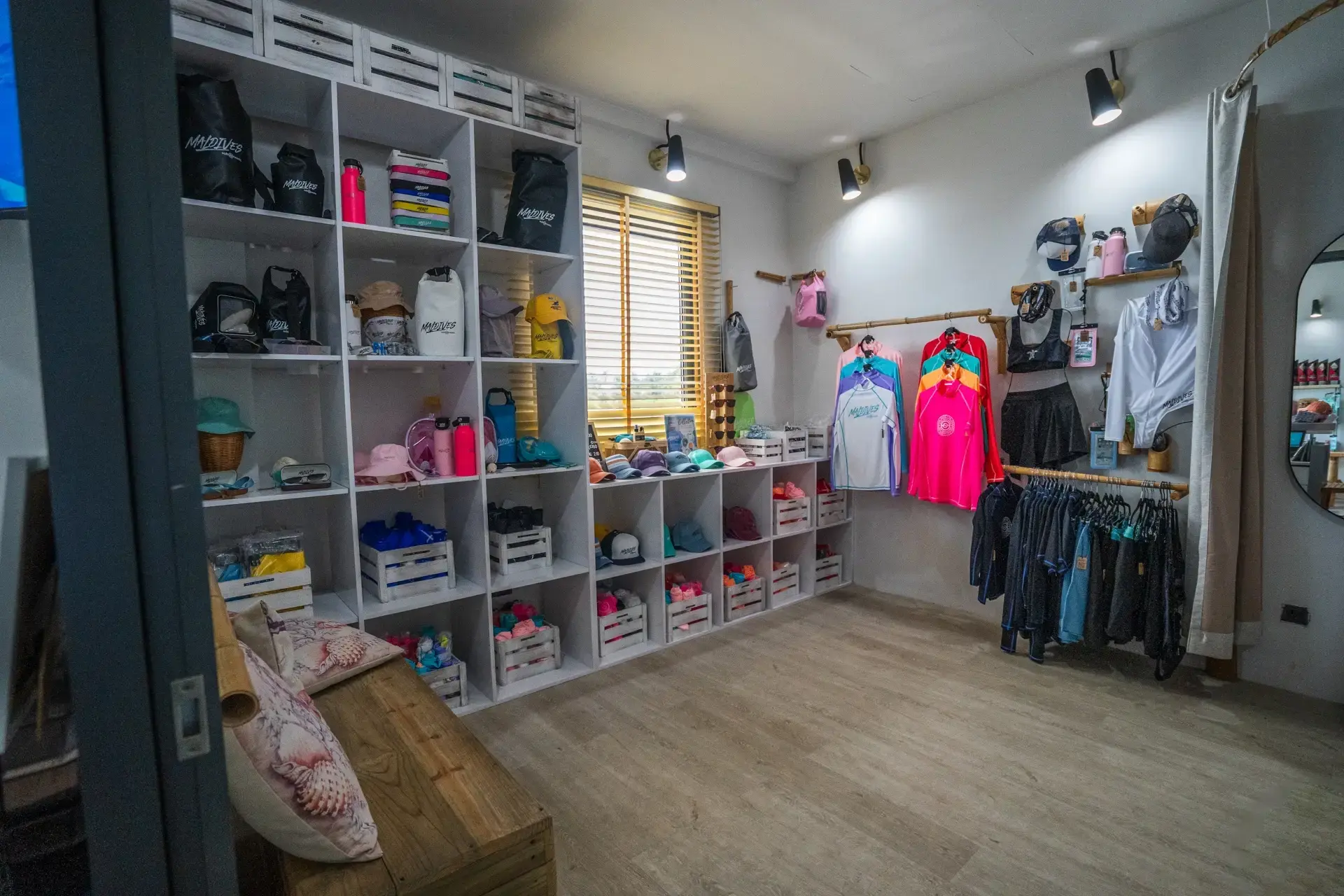 The Sub Oceanic Dive Centre shop, at Le Meridien Maldives Resort & Spa, Maldives.