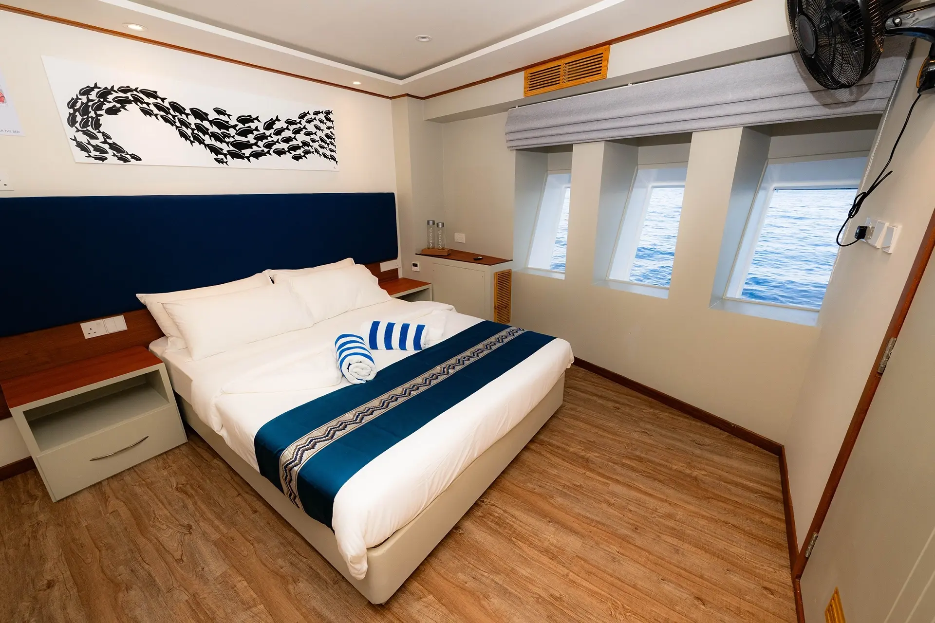 Main deck cabin on board Seascape liveaboard