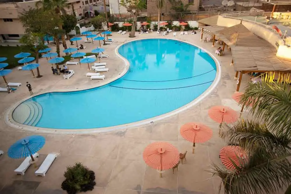 Swimming pool at Aracan Eatabe Luxor Hotel in Egypt
