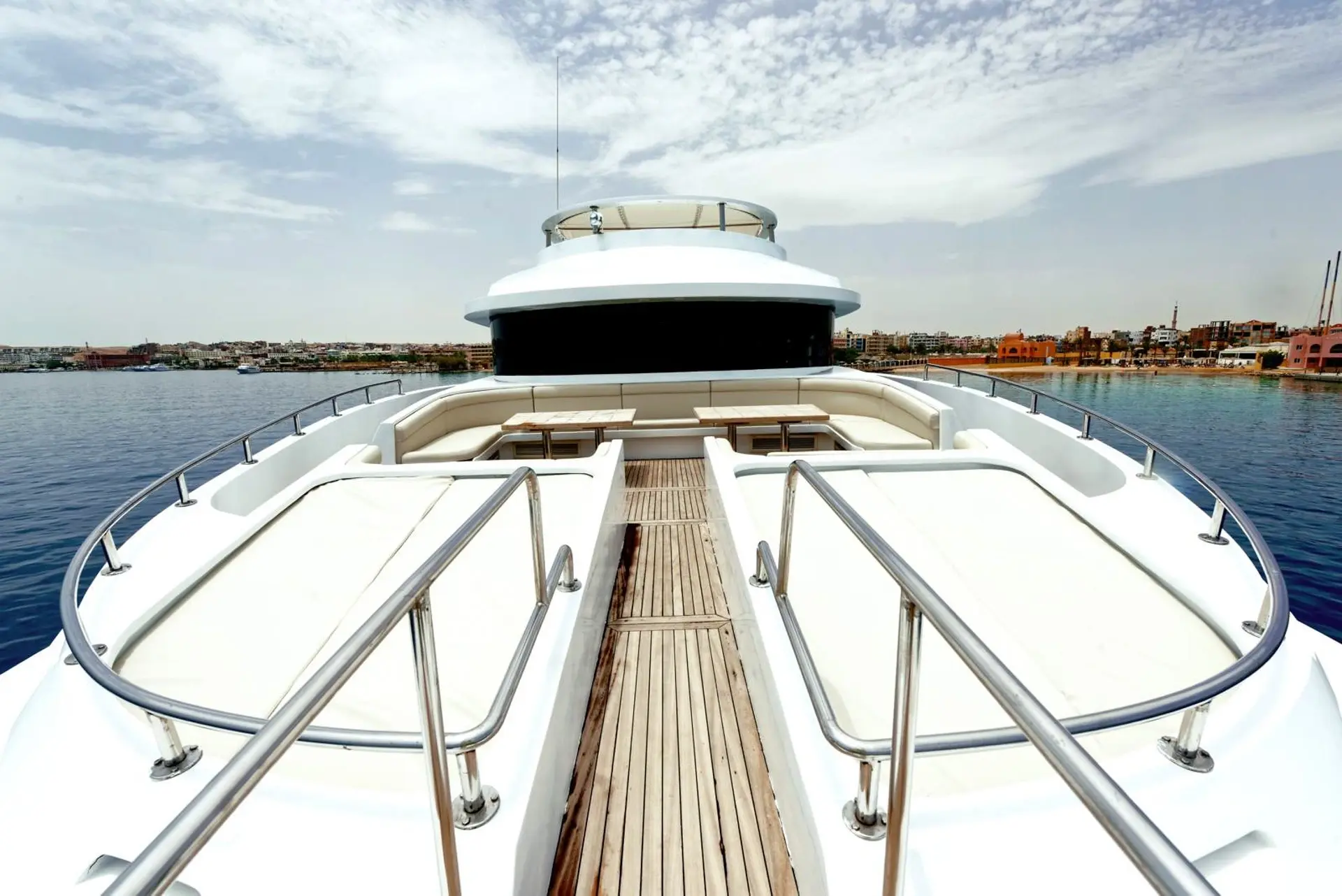 Sun deck on Blue Pearl, Egypt