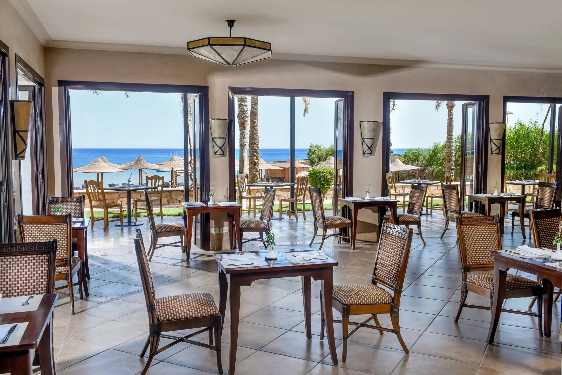 Sea Pearl restaurant at Jaz Dahabeya Hotel in Dahab, Egypt