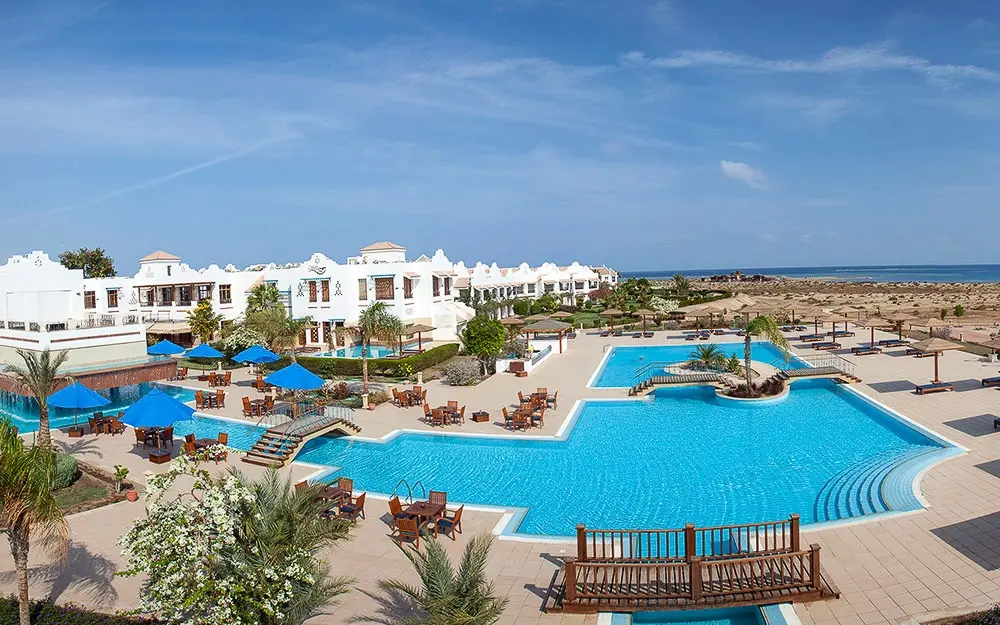 Swimming pool at Lahami Bay Beach Resort in Hamata, Egypt